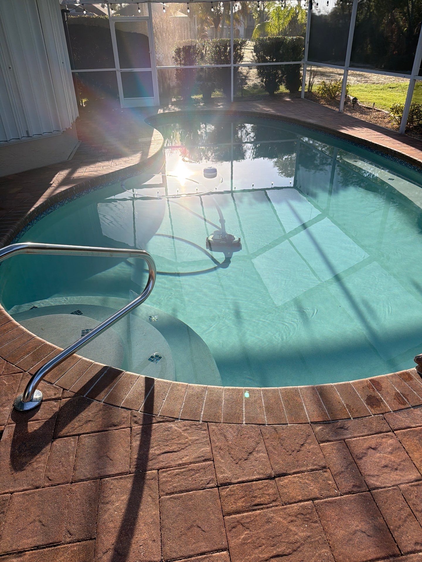 Paver Sealing and Striping for Sun City Center Pool Deck by Supreme Paver Experts