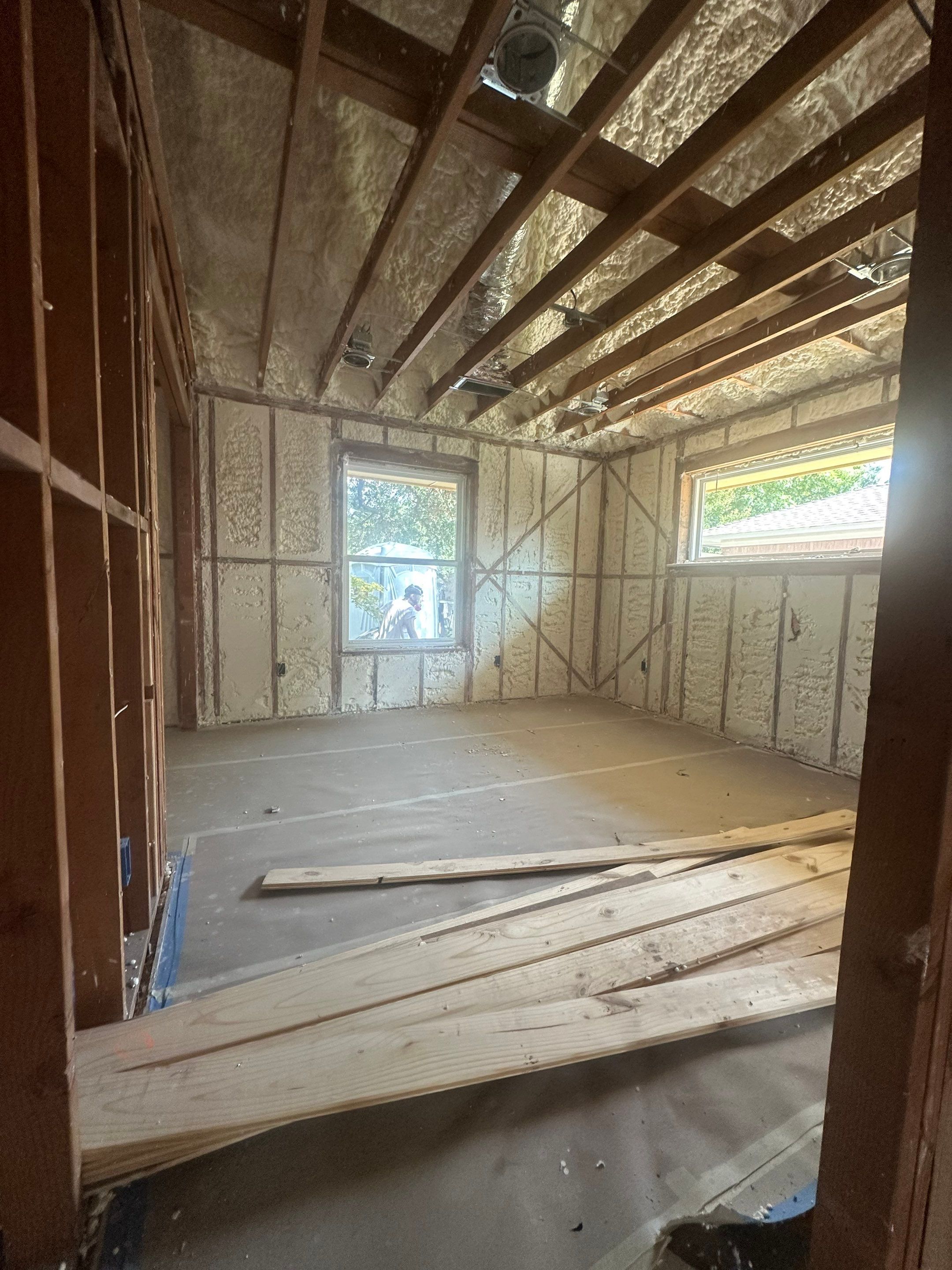 Full encapsulation open cell foam  by Apex Insulation Solutions