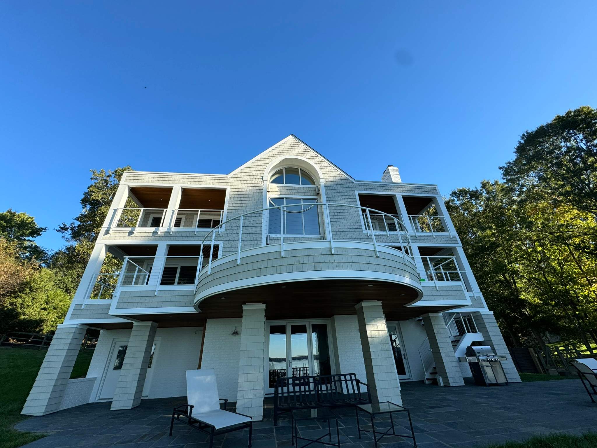 Custom Aluminum Cable Railing System – Face Mounted – Lorton, VA by Capitol Iron Works