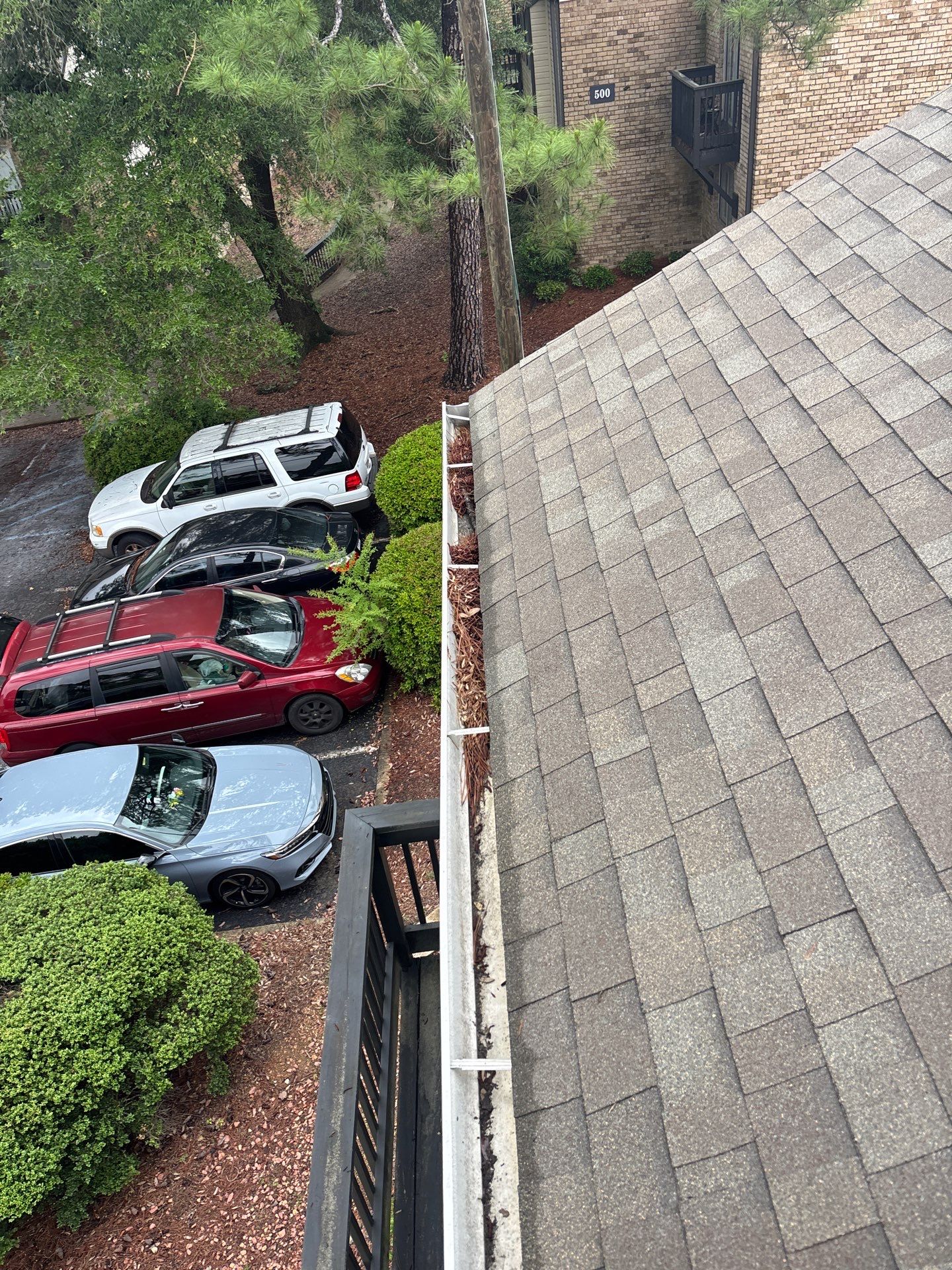 HOA gutter cleaning before
