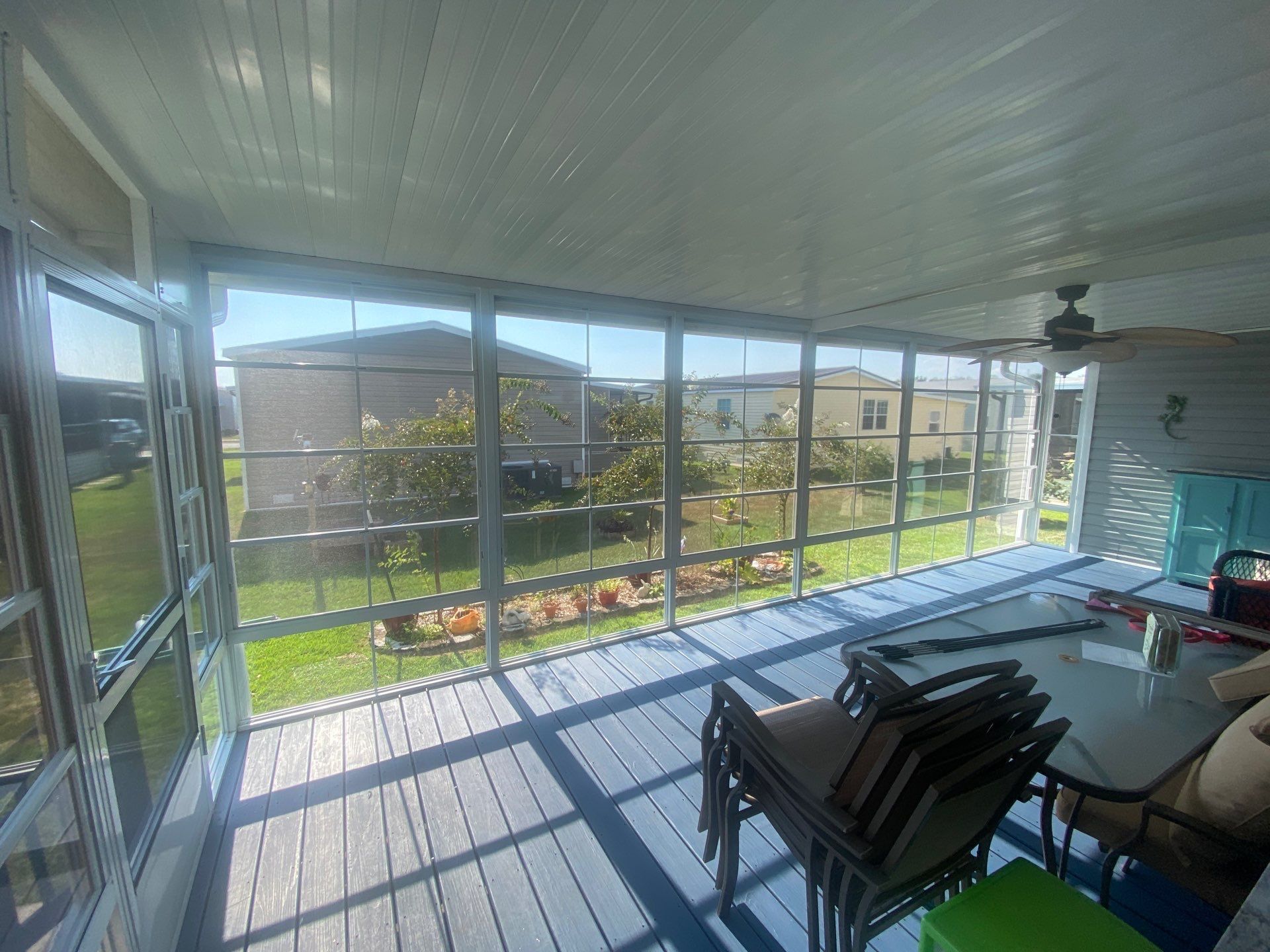 Screen Under w/Vinyl 4 Track Windows by Titan Sunrooms
