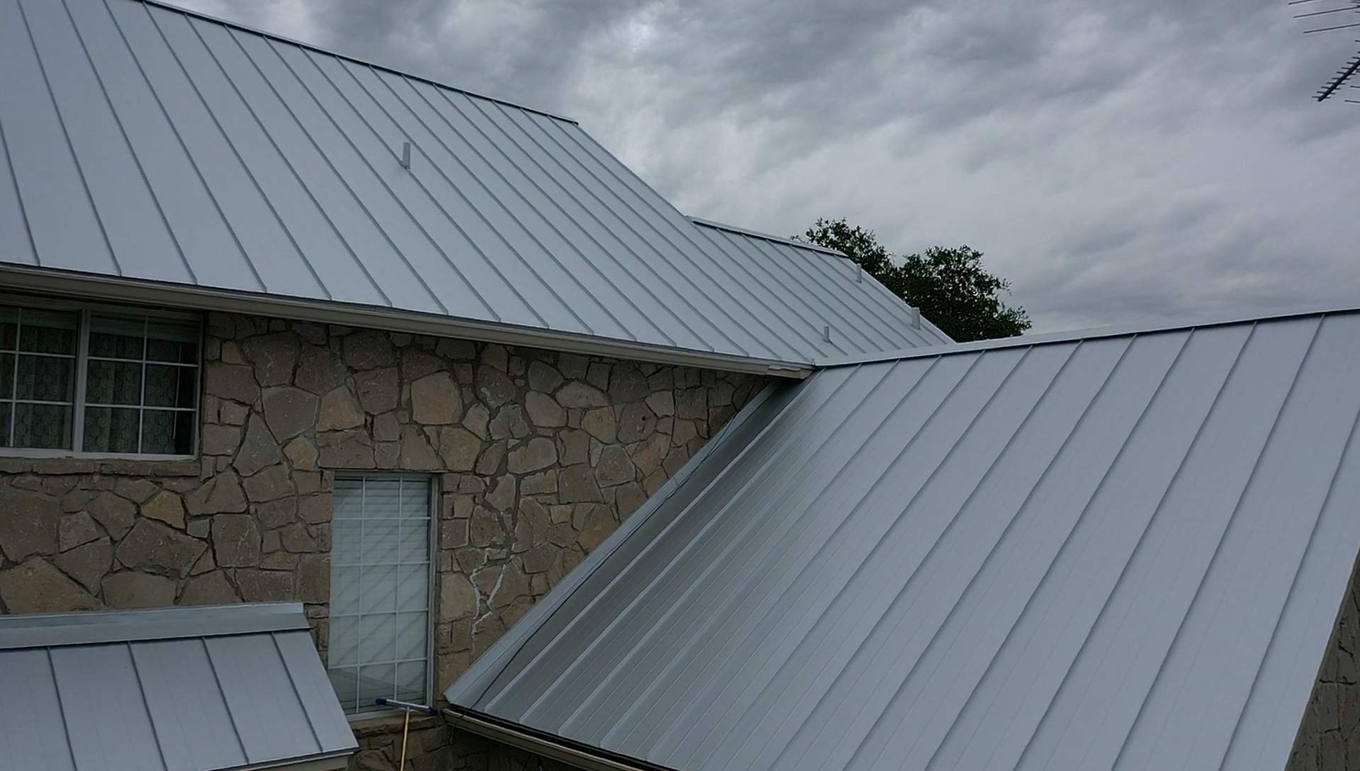 Residential Metal Roof Installation using McElroy Metal by Premier Roofing and Contracting