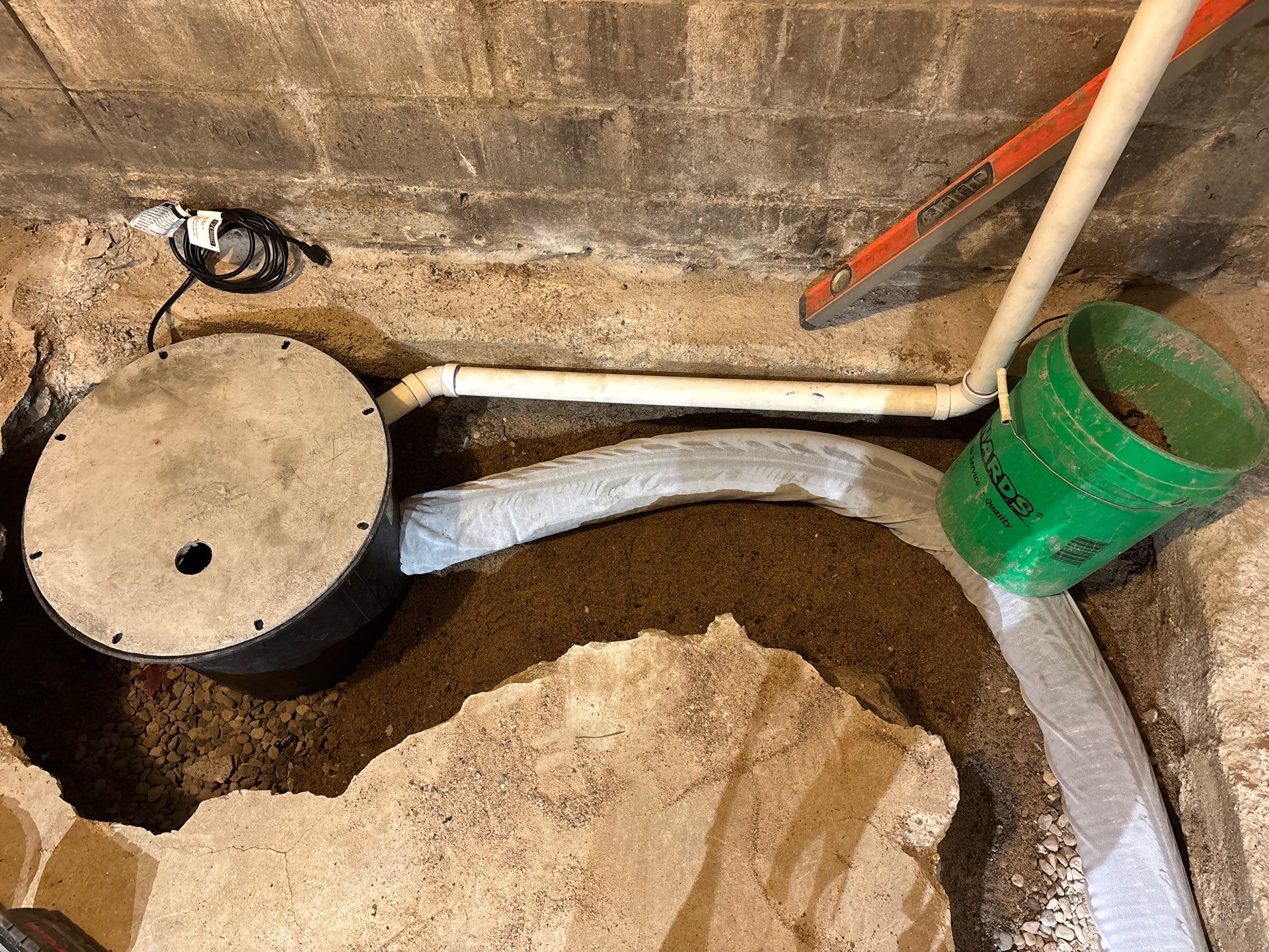 Drain Tile in South Minneapolis by Waterproofing Northeast