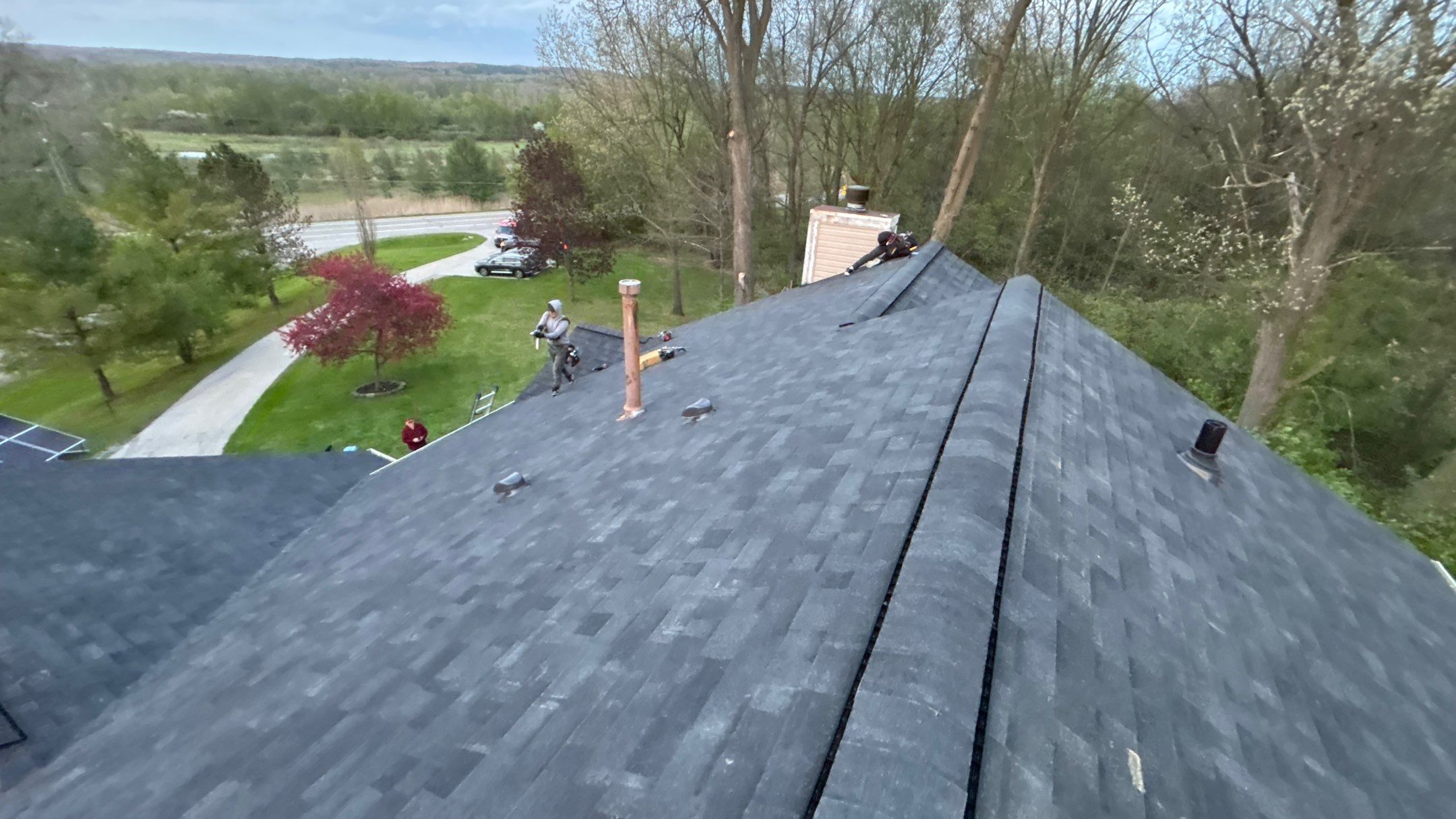 Roof Replacement using Malarkey Vista Brilliant Black by 180 Contractors