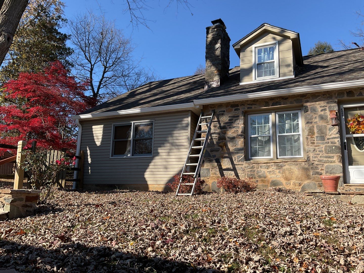Gutter Installation using 6" Gutters & 3/4 " Downspouts by Alpha Design Services