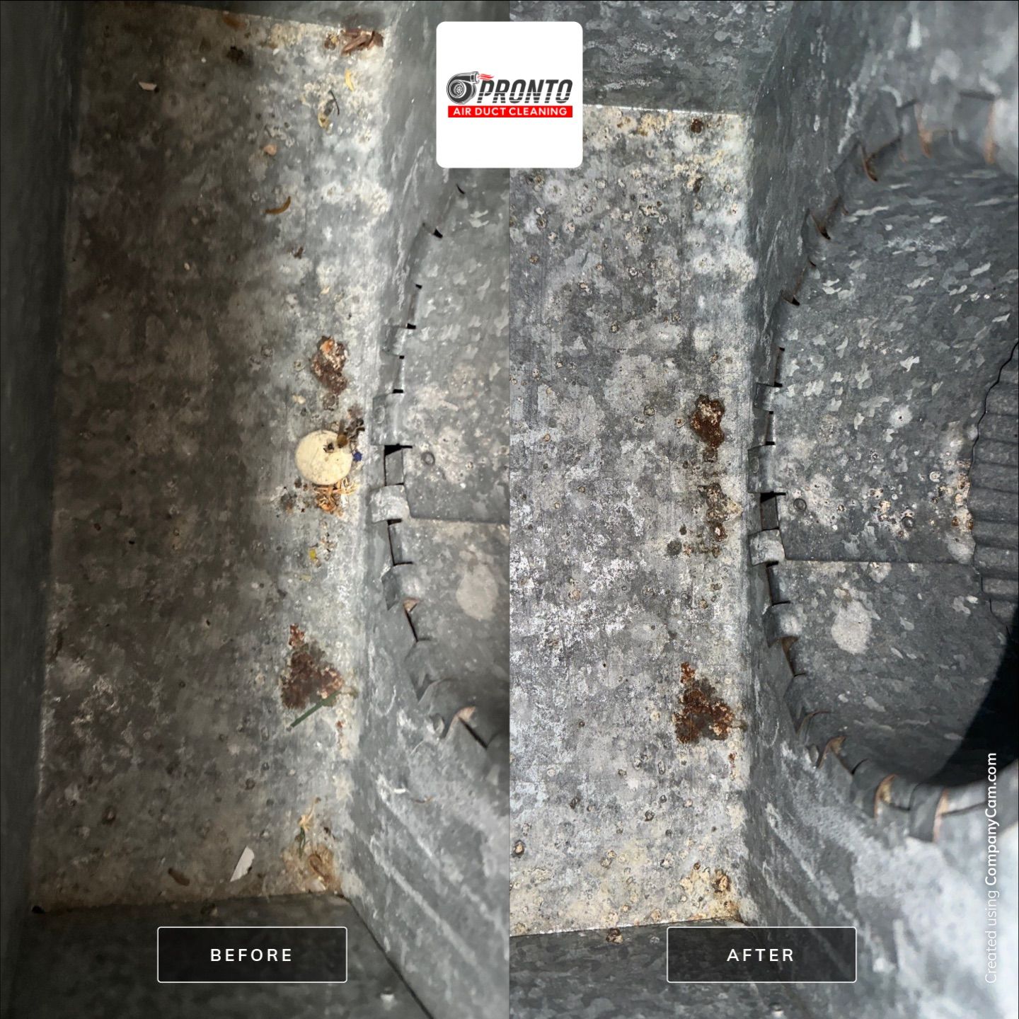 Air duct cleaning using Hypervac by Pronto Air Duct Cleaning