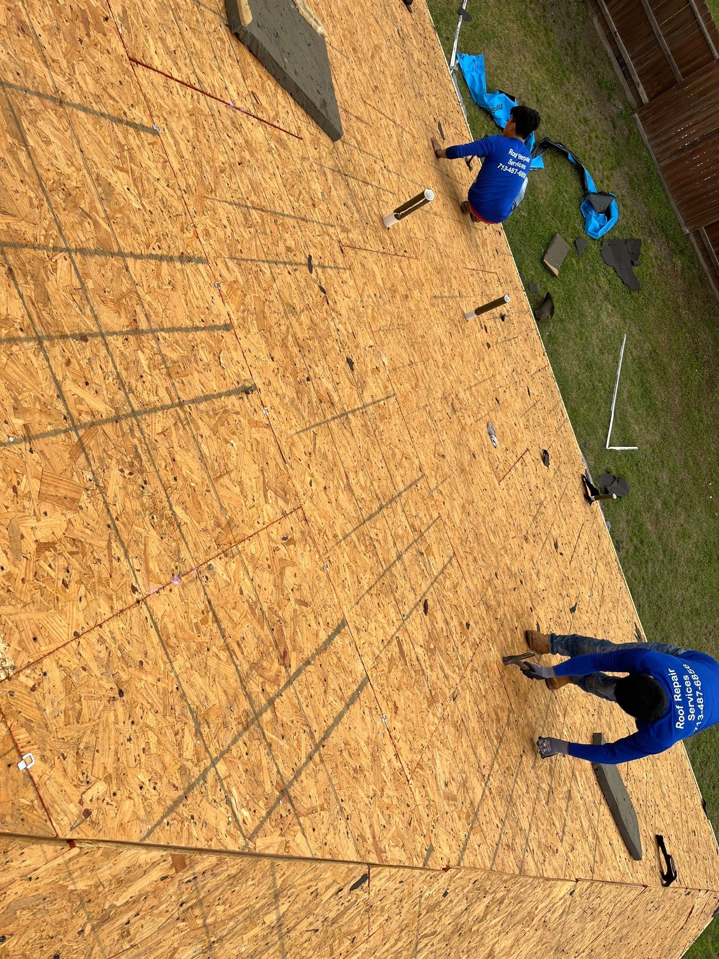 Hail Damage using Owen's Corning Duration (Lifetime) Shingles by Roof Repair Company