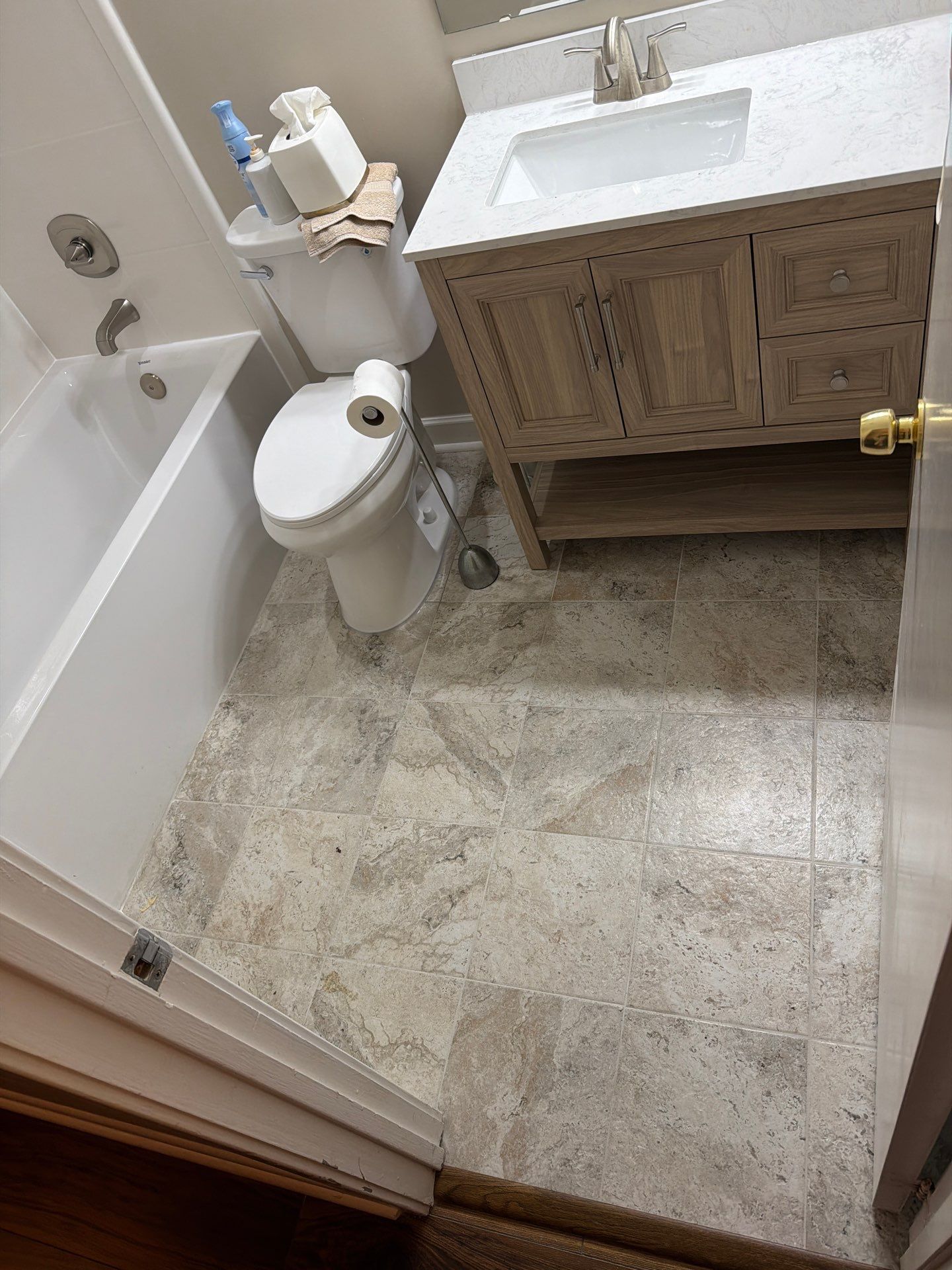 Bathroom remodel by King Cole Construction