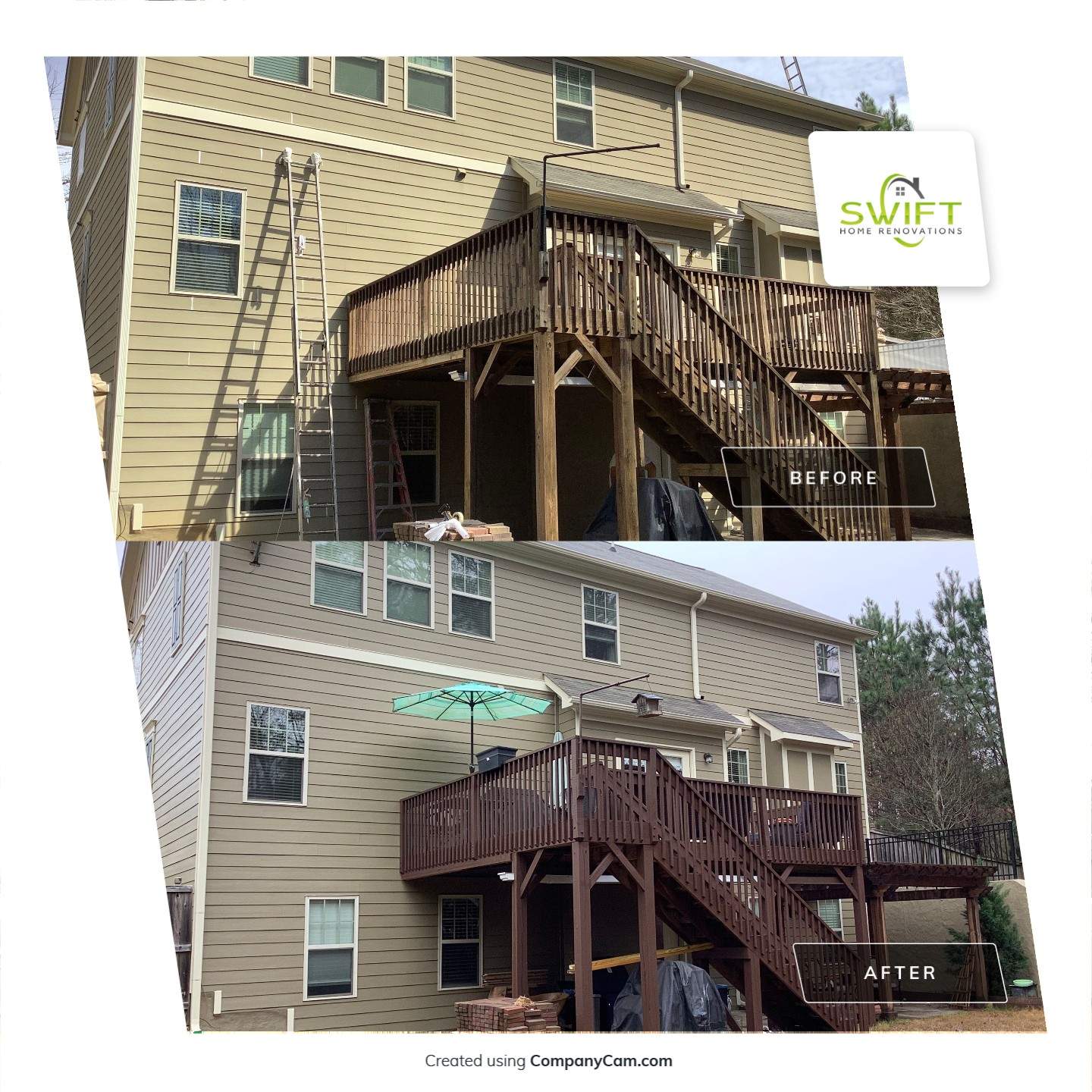 Full Exterior Home Painting and Siding Refresh in Marietta by Swift Home Renovations