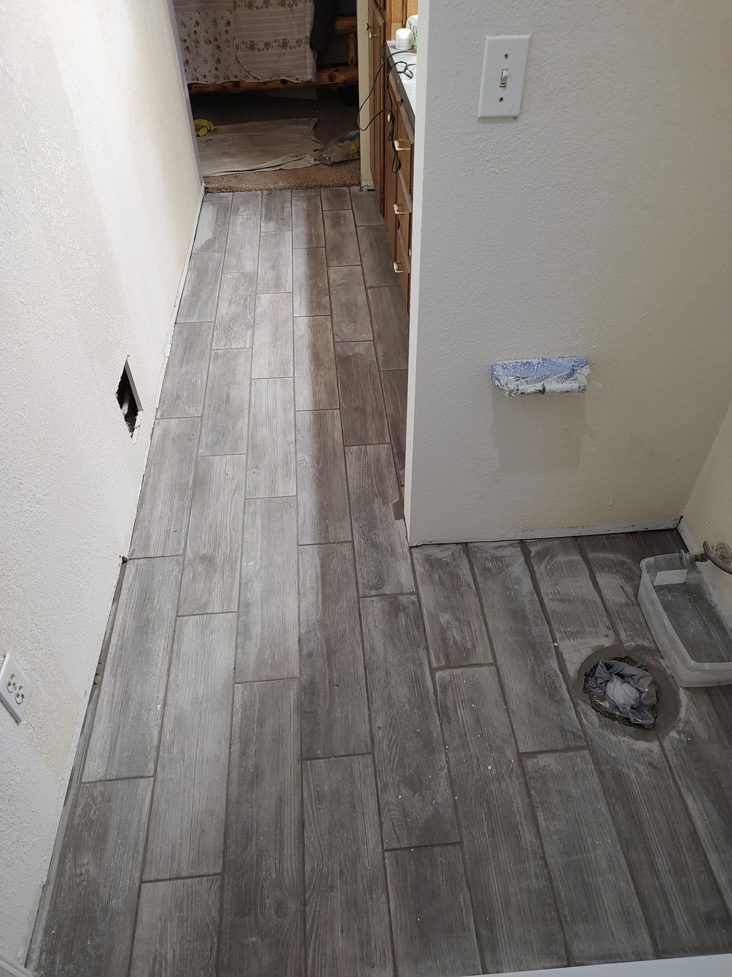 Bathroom remodel w/shower upgrade by In & Out Construction & Remodeling, LLC