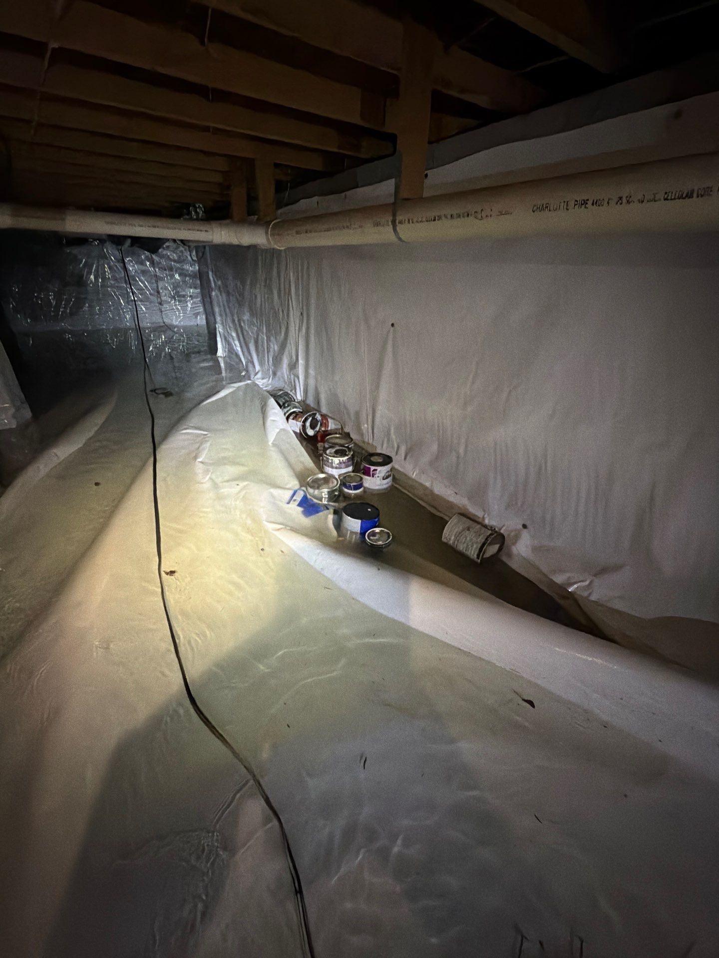 Alpharetta Crawlspace Water Damage Restoration with Vapor Barrier Installation by Restoration Damage Pros of Atlanta