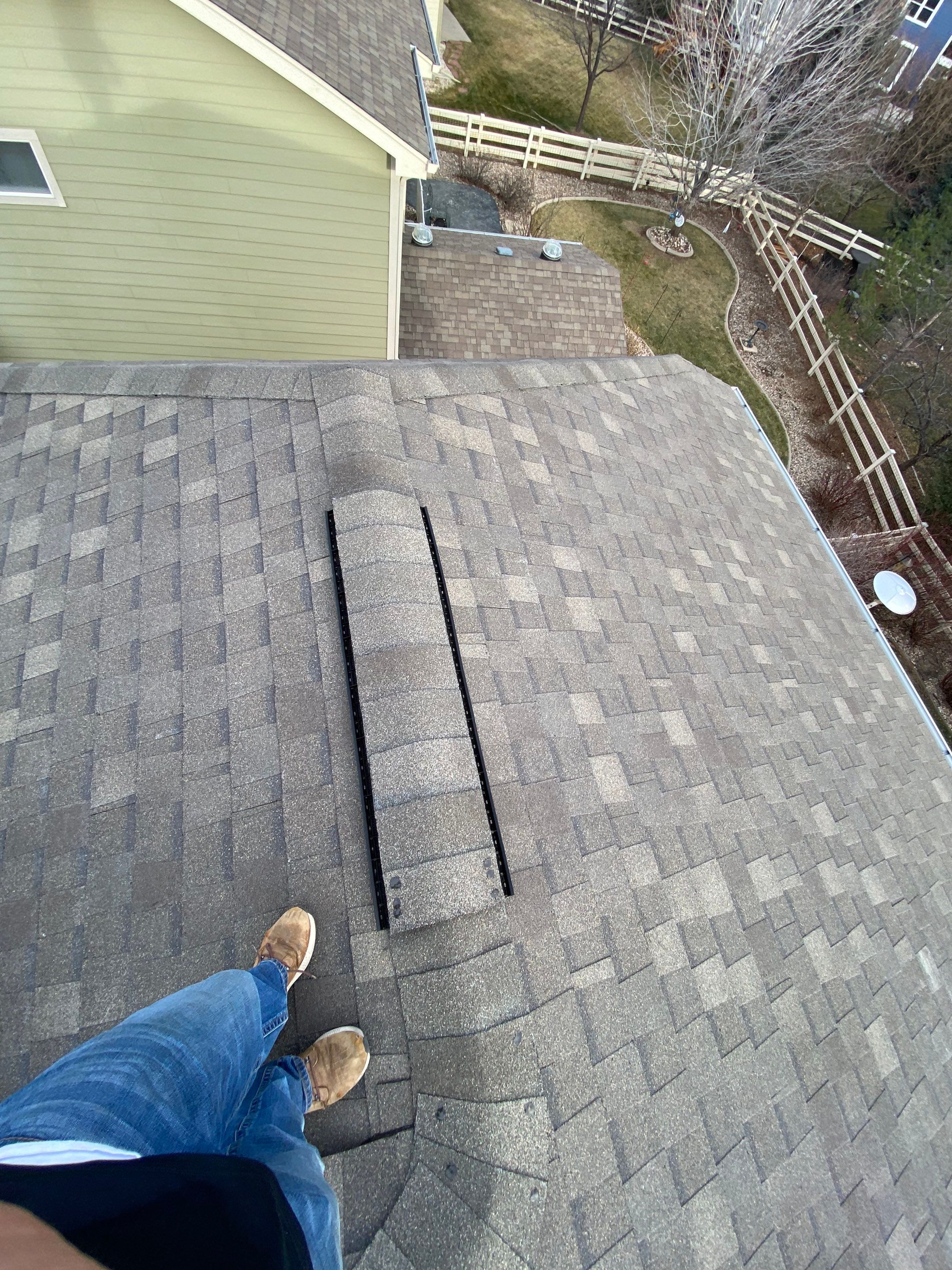 Resdiental Hail Damage Roof Replacement using Atlas Pinnacle Class 4 Impact Resistant "Weathered Wood" color by Black Belt Roofing