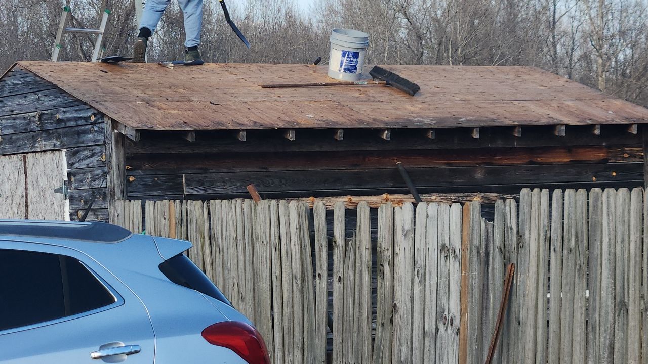 GAF Weathered Wood and Custom Copper by Just In Time Roofing and Restoration