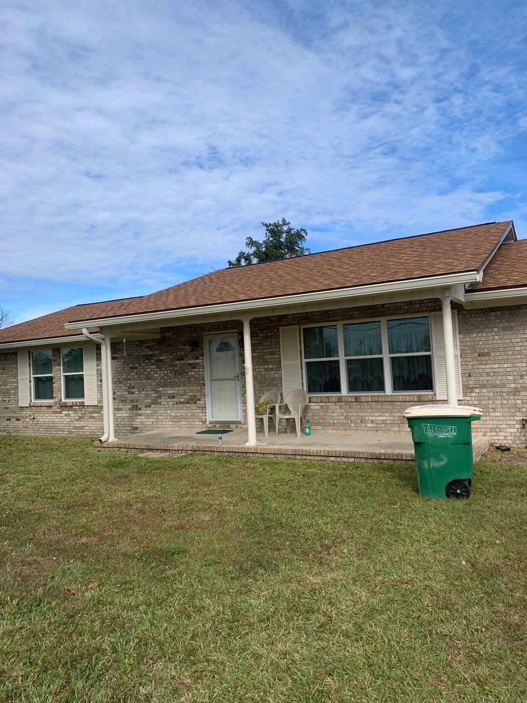Almond Seamless Gutters by Gutter Professors