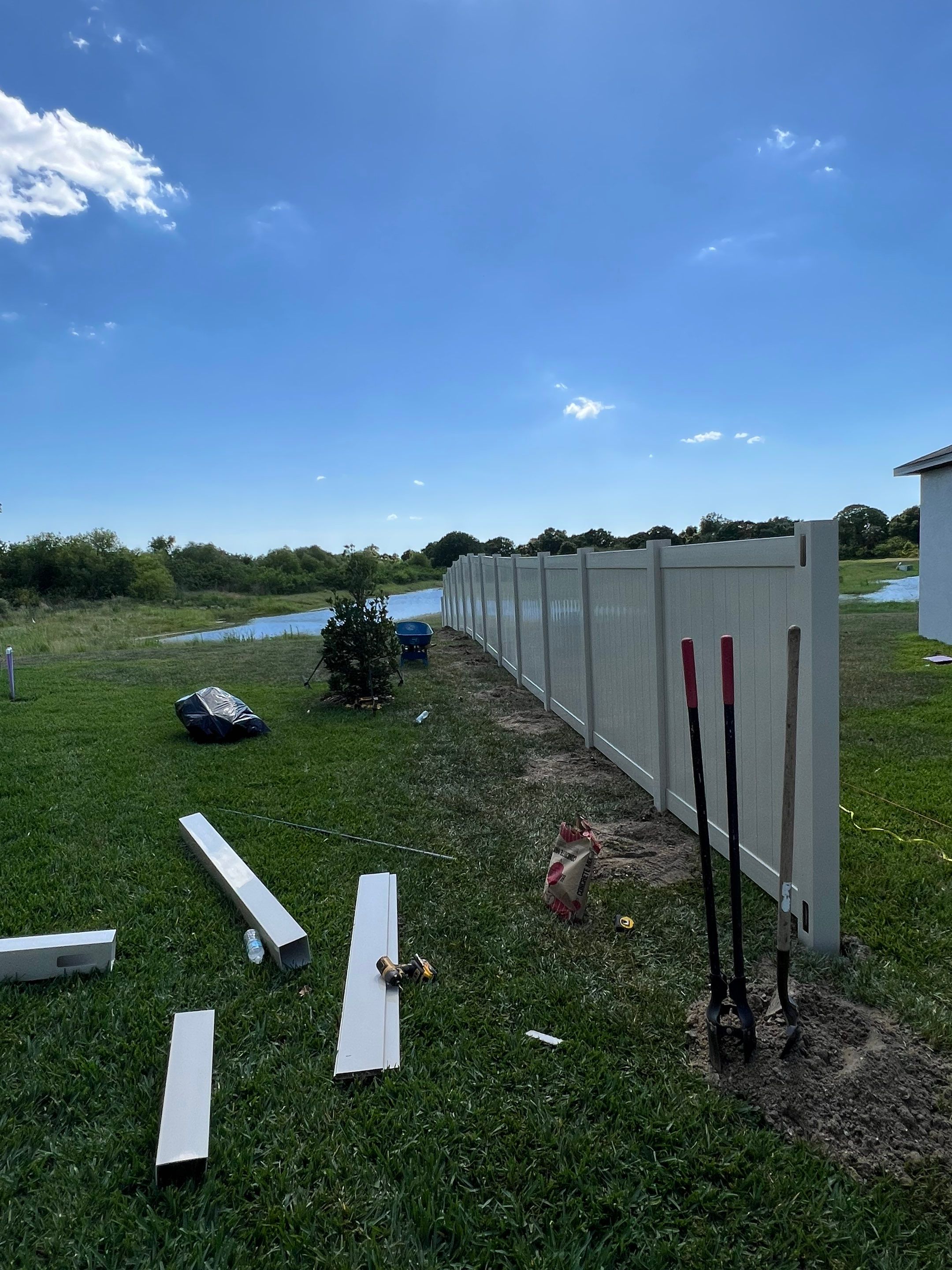 Apollo Beach, FL 6ft. Tall Tan Vinyl Privacy Fence by Asap fence and gates, LLC
