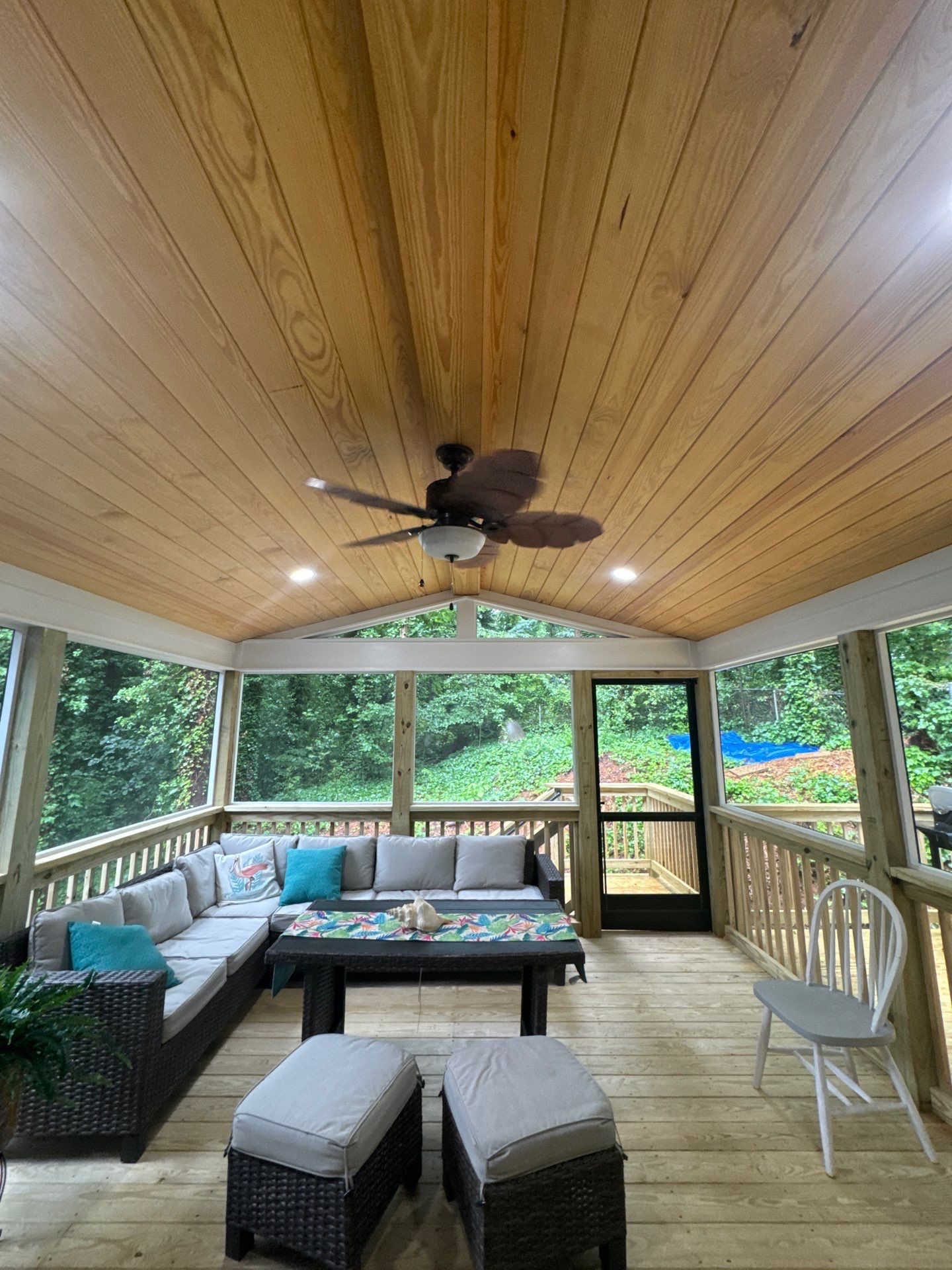 Custom Screened-In Porch and Multi-Level Deck Addition in Acworth by Swift Home Renovations
