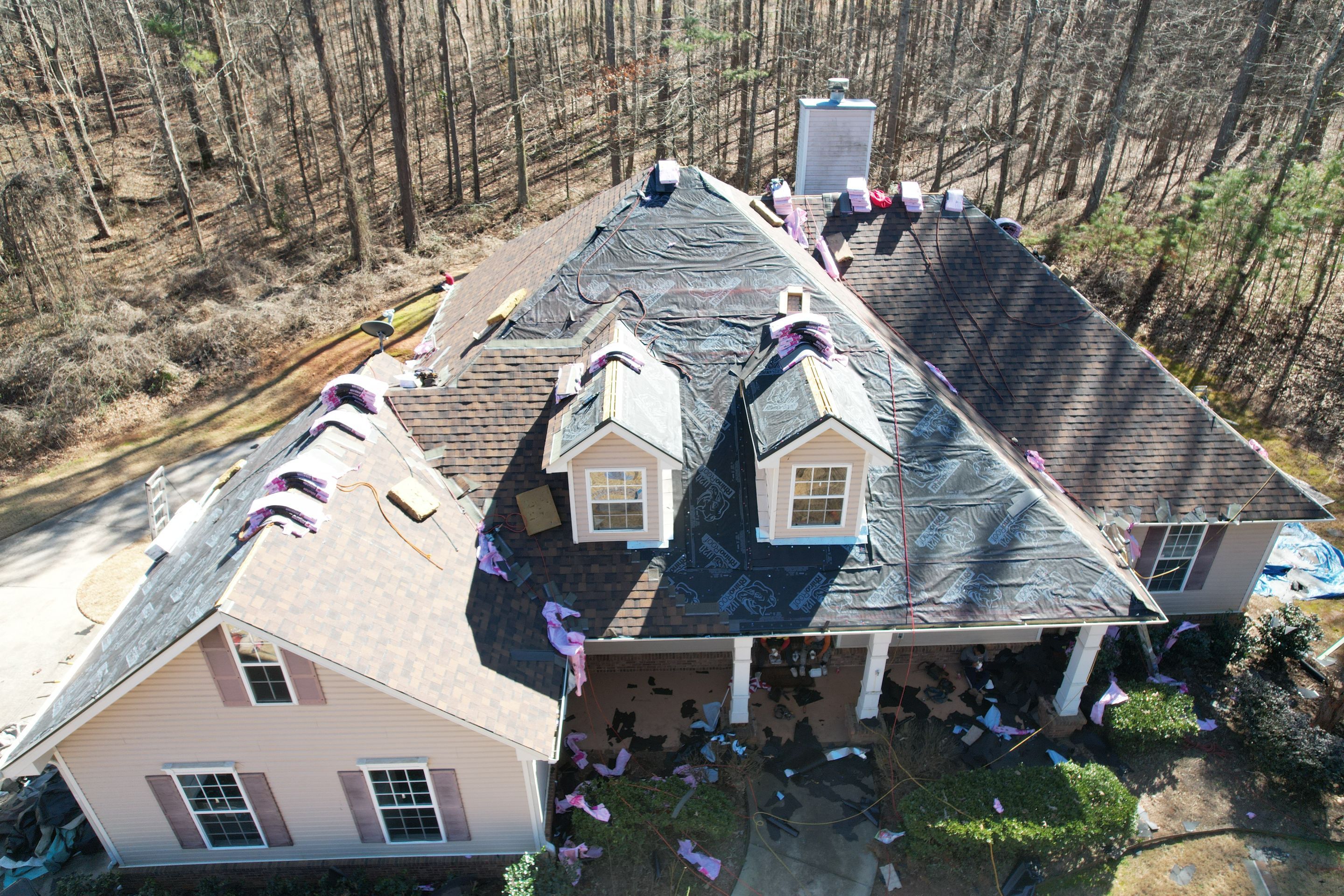 Residential Roofing Installation using Owens Corning by Inspector Roofing and Restoration