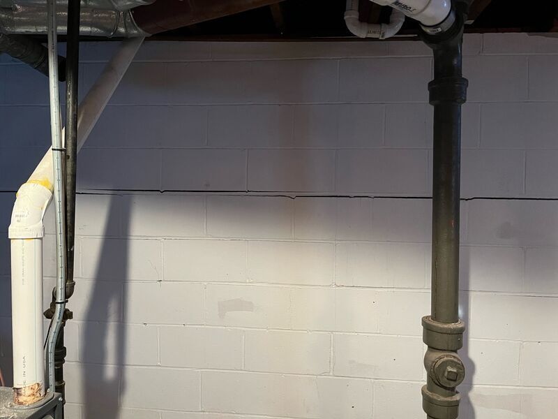 Bowing wall repair with Fortress Invisibeams by ACE Waterproofing & Basement Solutions