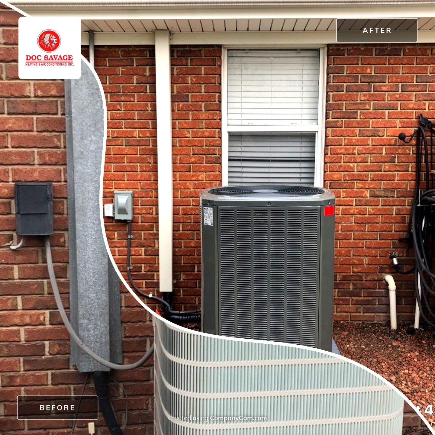 Split Heat Pump Replacement by Doc Savage Heating and Air