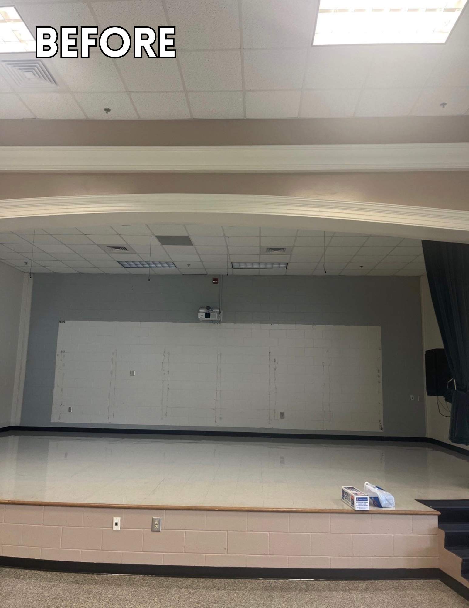 Chestatee Elementary School Cafeteria Painting by Five Star Painting