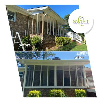 Composite Deck and Screened Porch Construction in Kennesaw