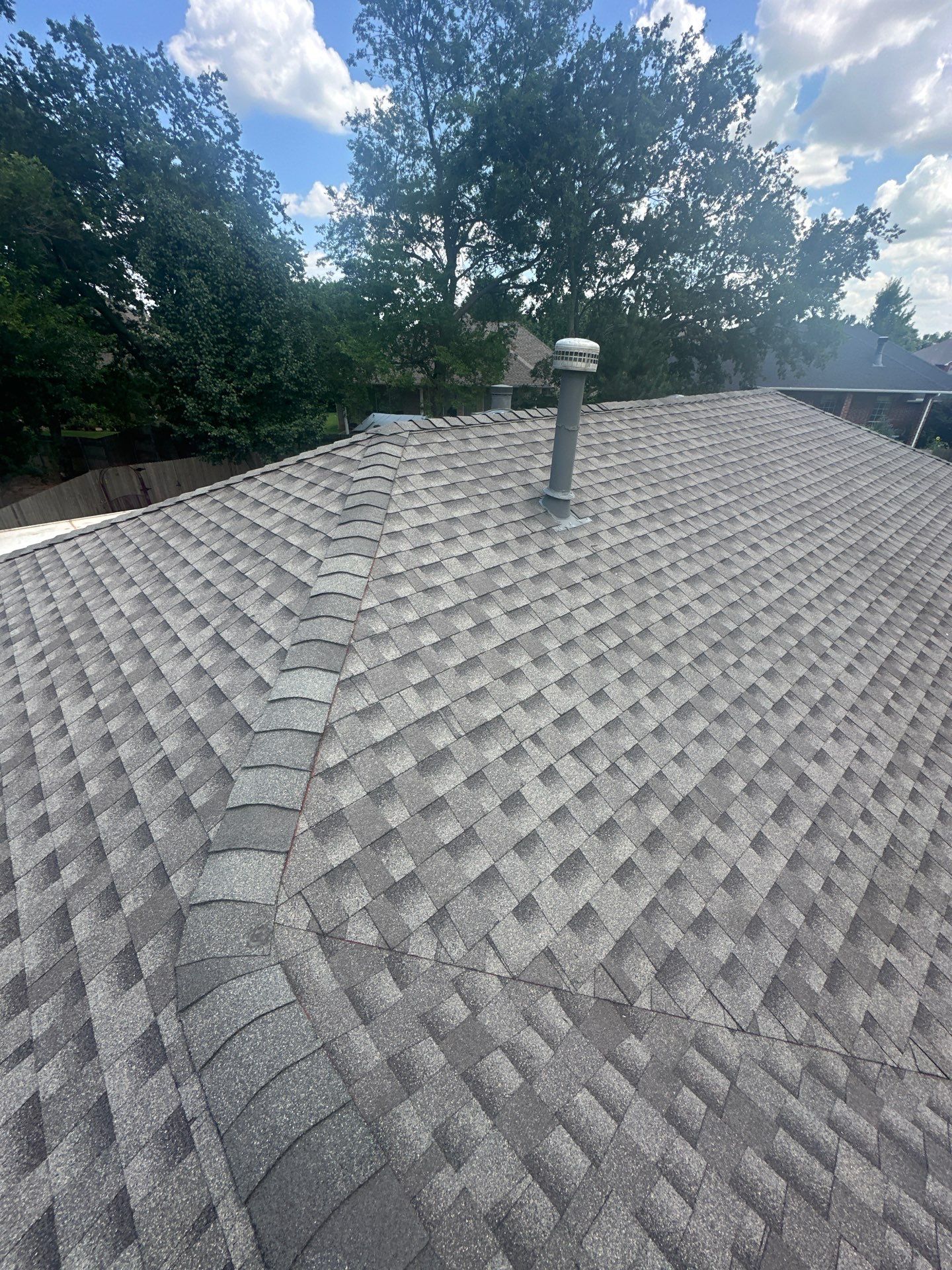 roof, chimney siding, & solar tube replacement in Edmond by McCann's Roofing and Construction