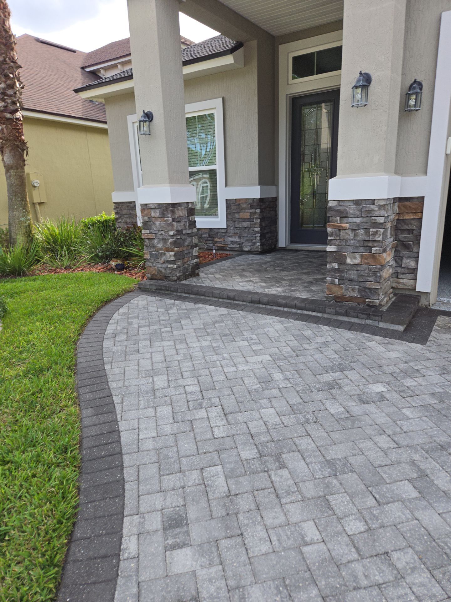 Paver Driveway using Concrete Sealant by DuraSeal