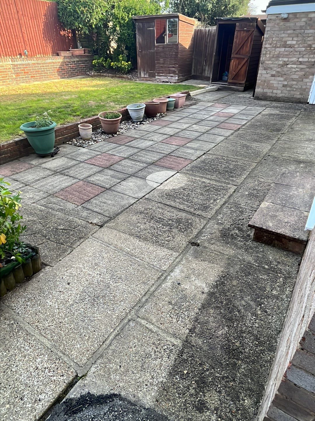 Driveway And Patio Clean using honda 21 ltr/min by Ges Exterior Cleaning ltd