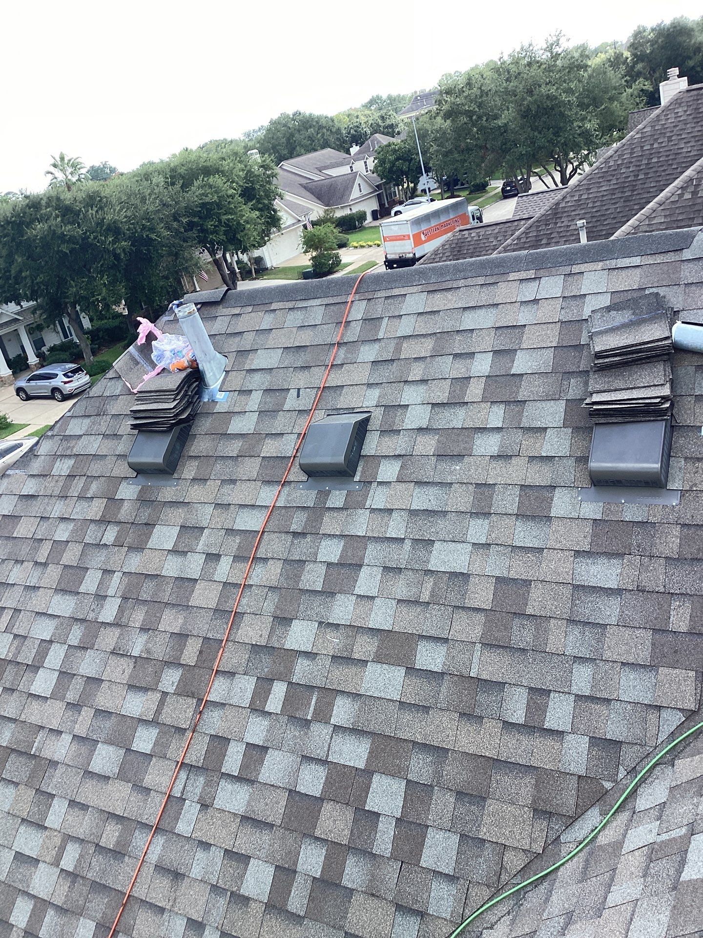 Residential Roofing Installation using Owen's Corning Duration (Lifetime) Shingles by Roof Repair Company