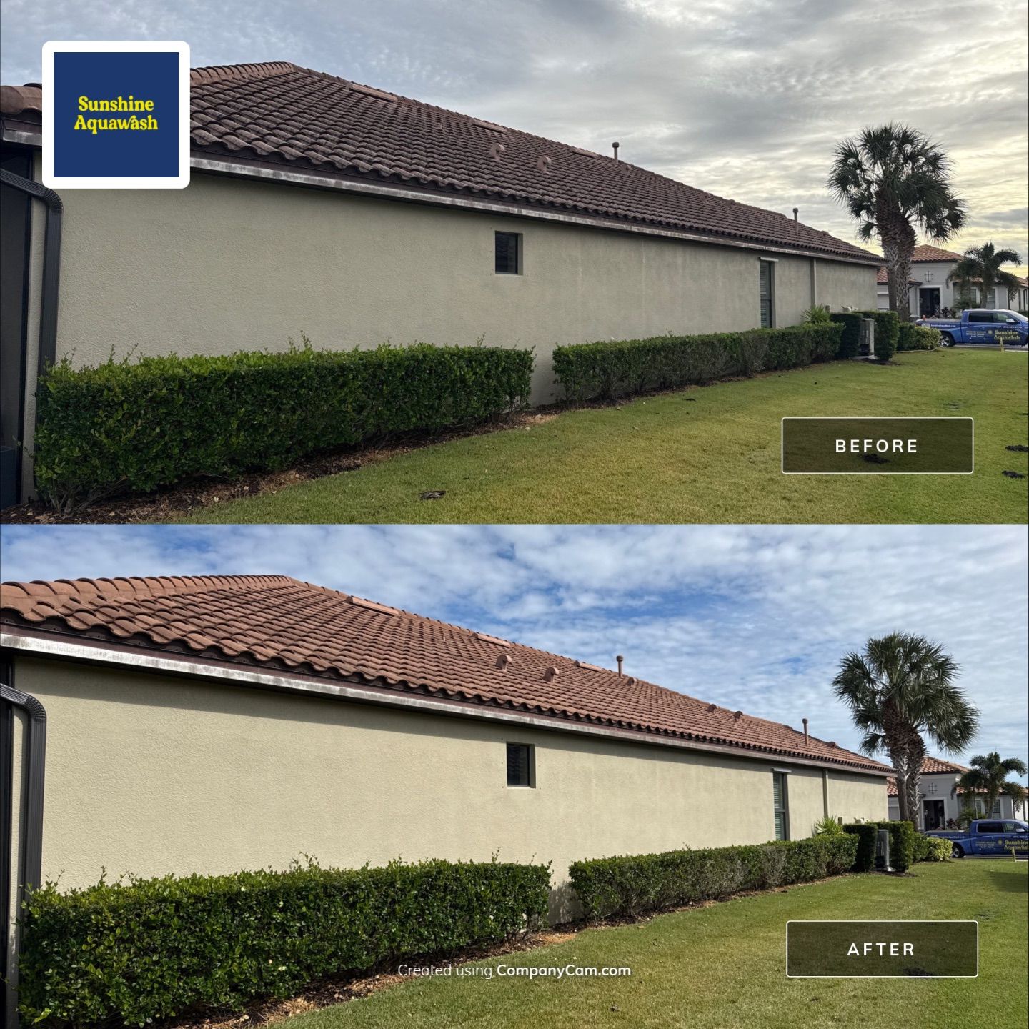 🌿 Tile Roof Cleaning in Lakewood Ranch — Safe for Plants & Tortoise-Friendly! 🐢✨ by Sunshine AquaWash
