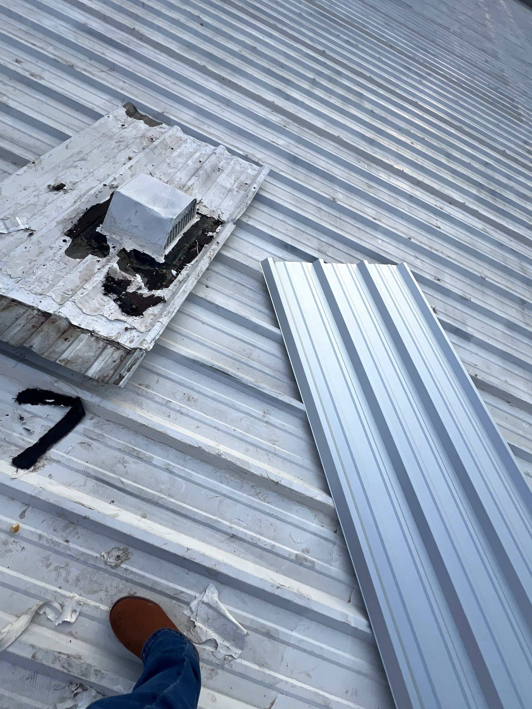 Commercial Roofing Repair using Metal by Roof Repair Company