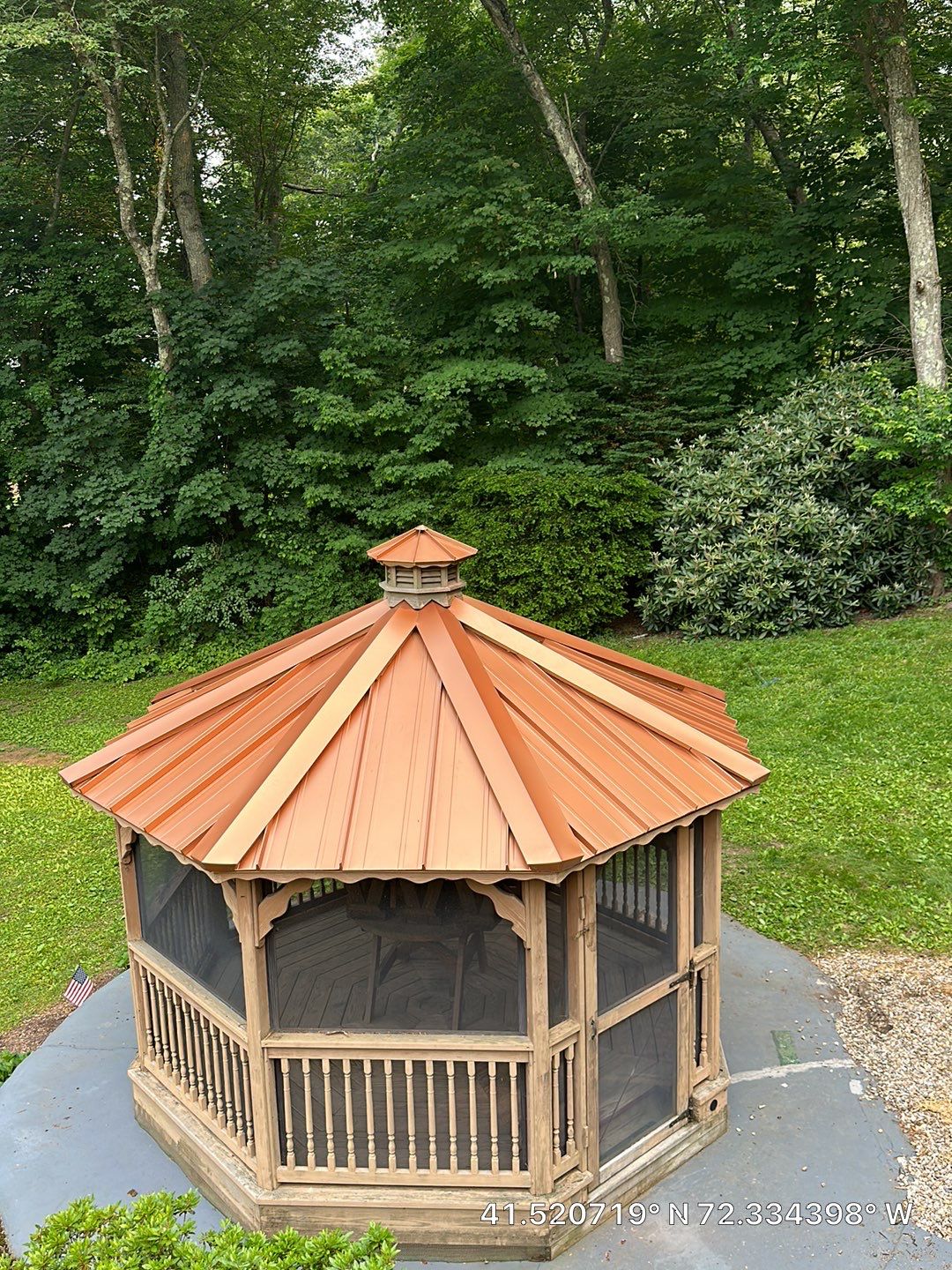 Residential Roofing Installation using Copper Penny Metal Roof by A Plus Exterior