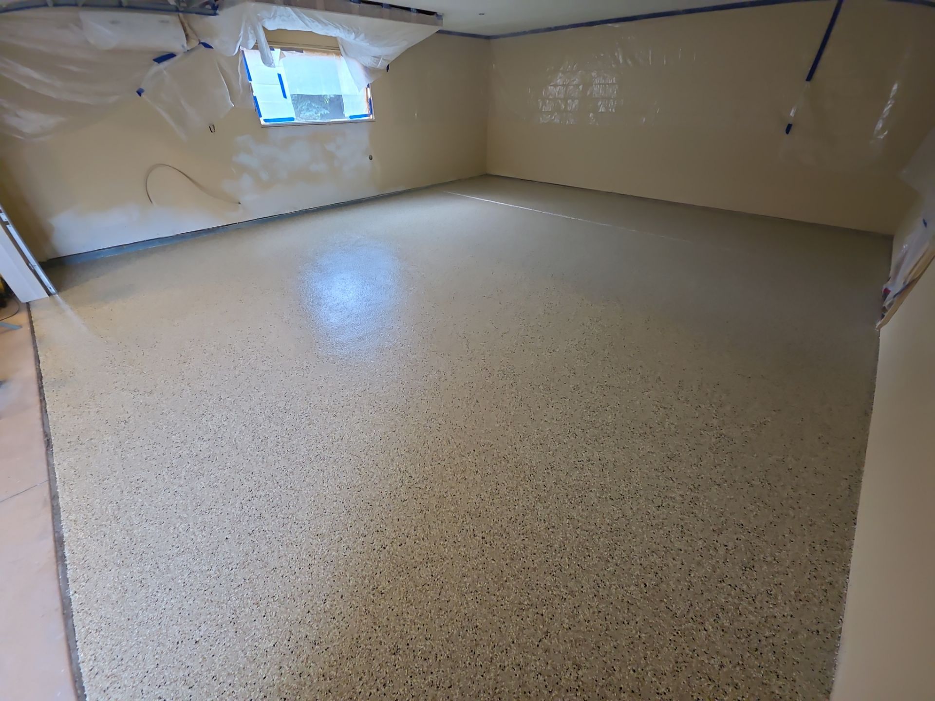Garage Transformation using Driftwood by Croc Coatings, LLC
