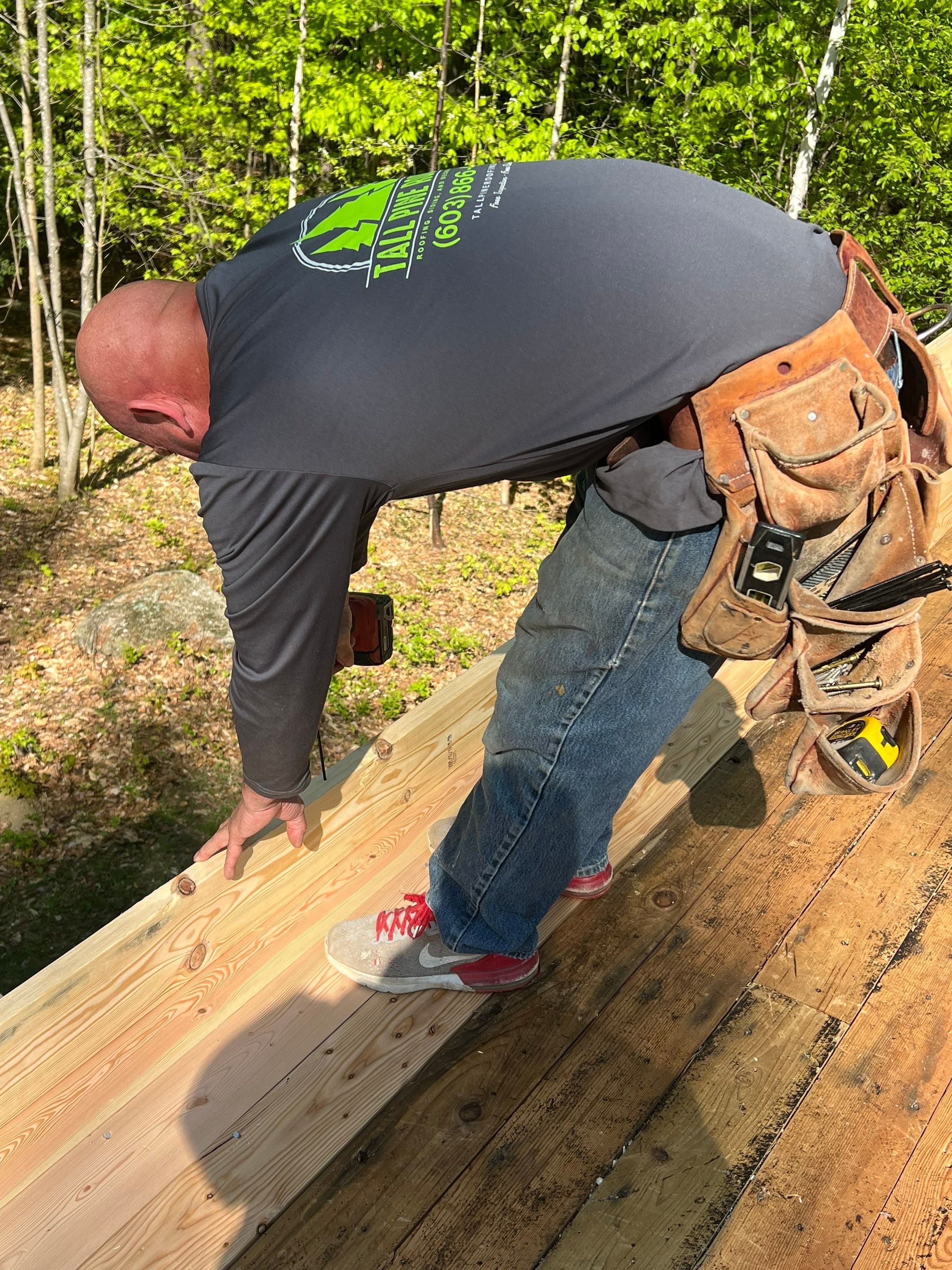 Warm Roof Install On a Deck Home by Tall pine roofing