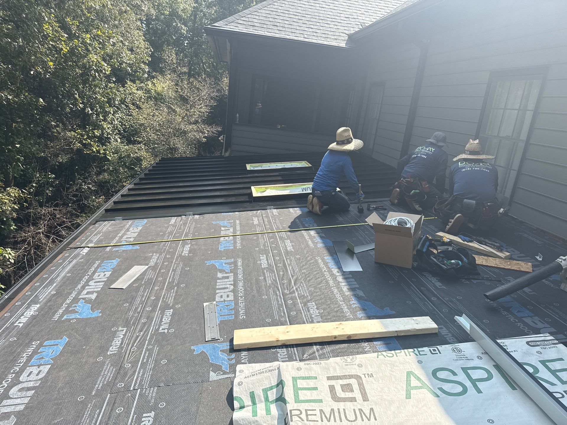 Spalding Lake Dr  Roof & Gutter System  Replacement  by Dom Roofing & Restoration