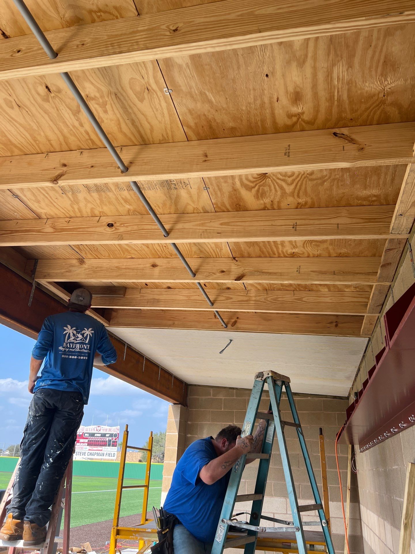 Wildcat Dugout by Bayfront Roofing and Construction