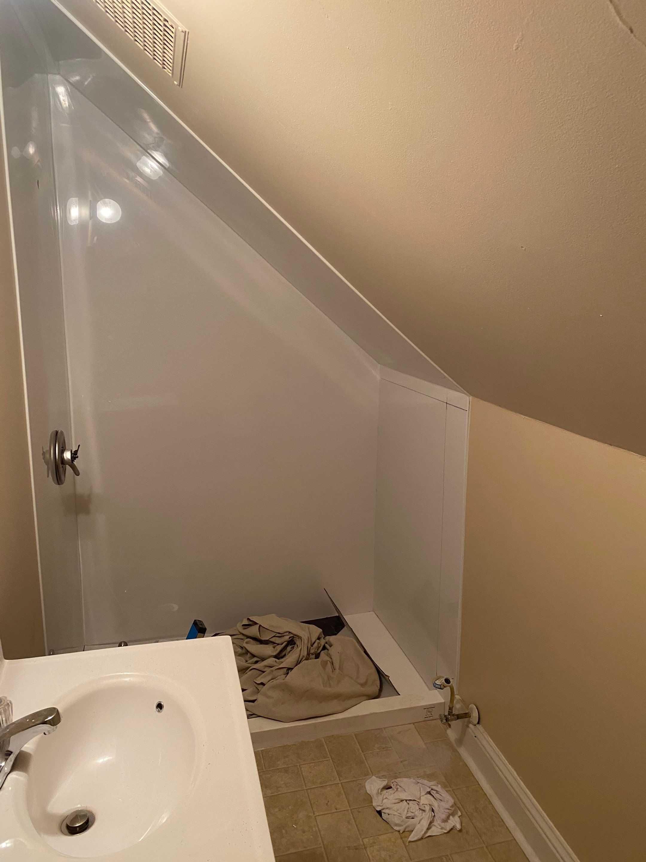 Attic Shower by BathPlanet SW Virginia