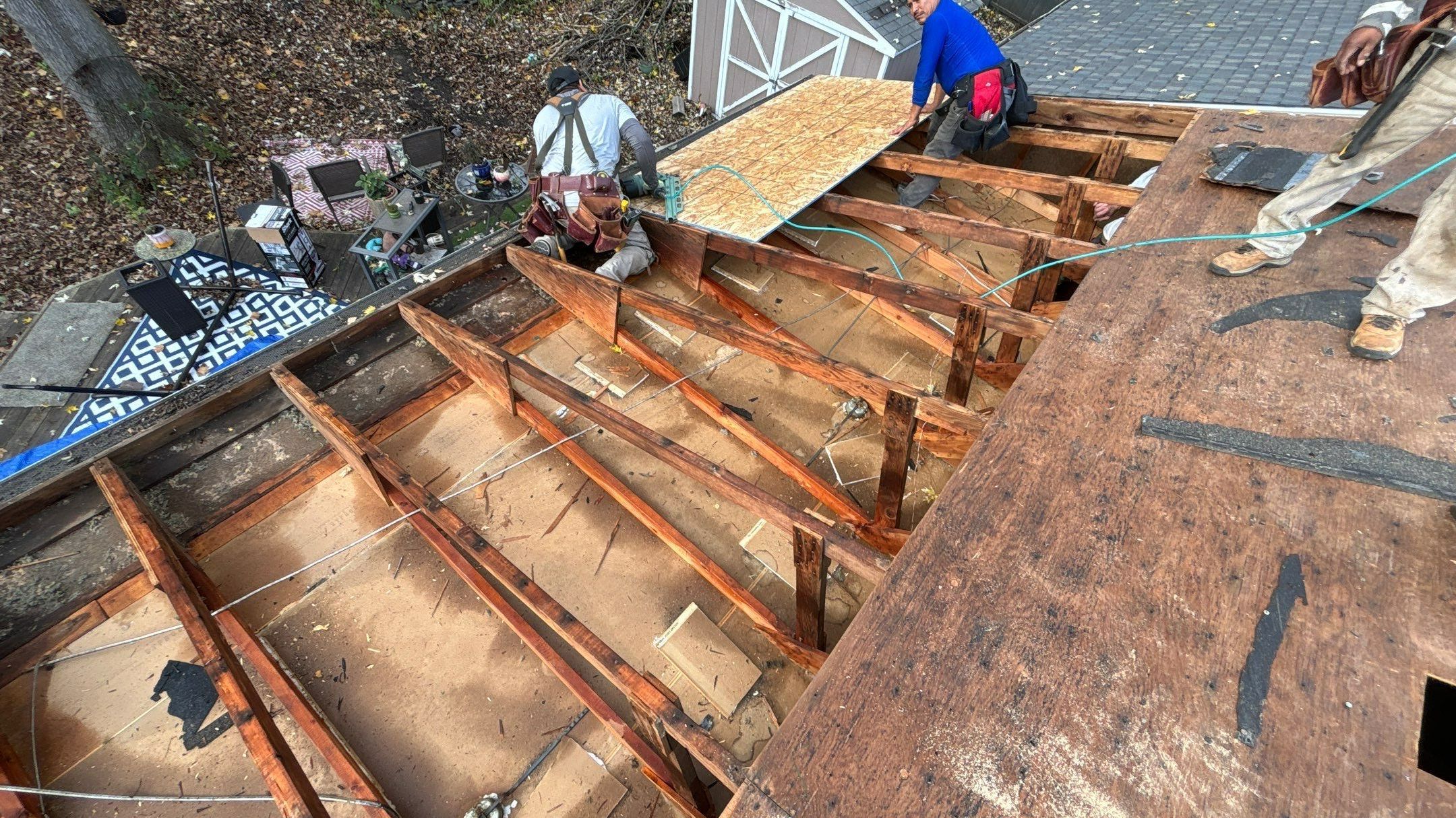 Roof Replacement using CertainTeed Landmark Driftwood by 180 Contractors