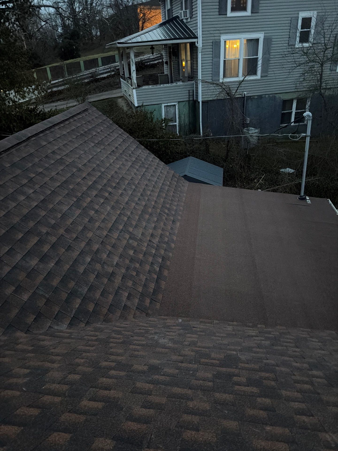 Residential Roofing Installation using GAF TImberline HDZ Hickory by Rainstoppers Roofing