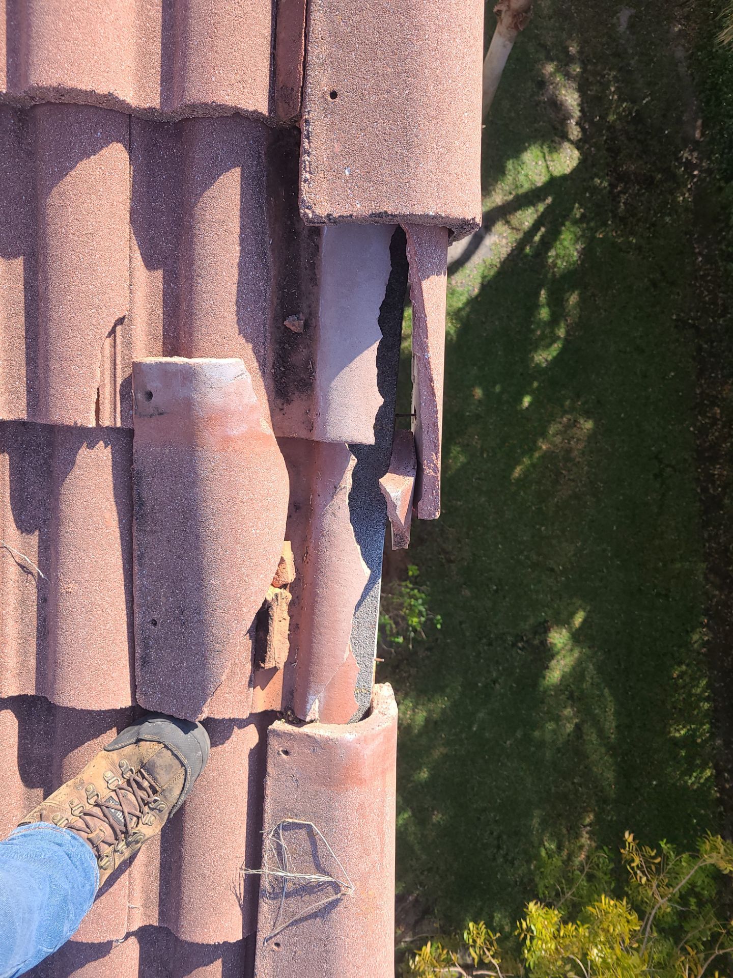 Concrete Tile Roof Repair and Ridge Cap Maintenance in Hypoluxo by Aastro Roofing