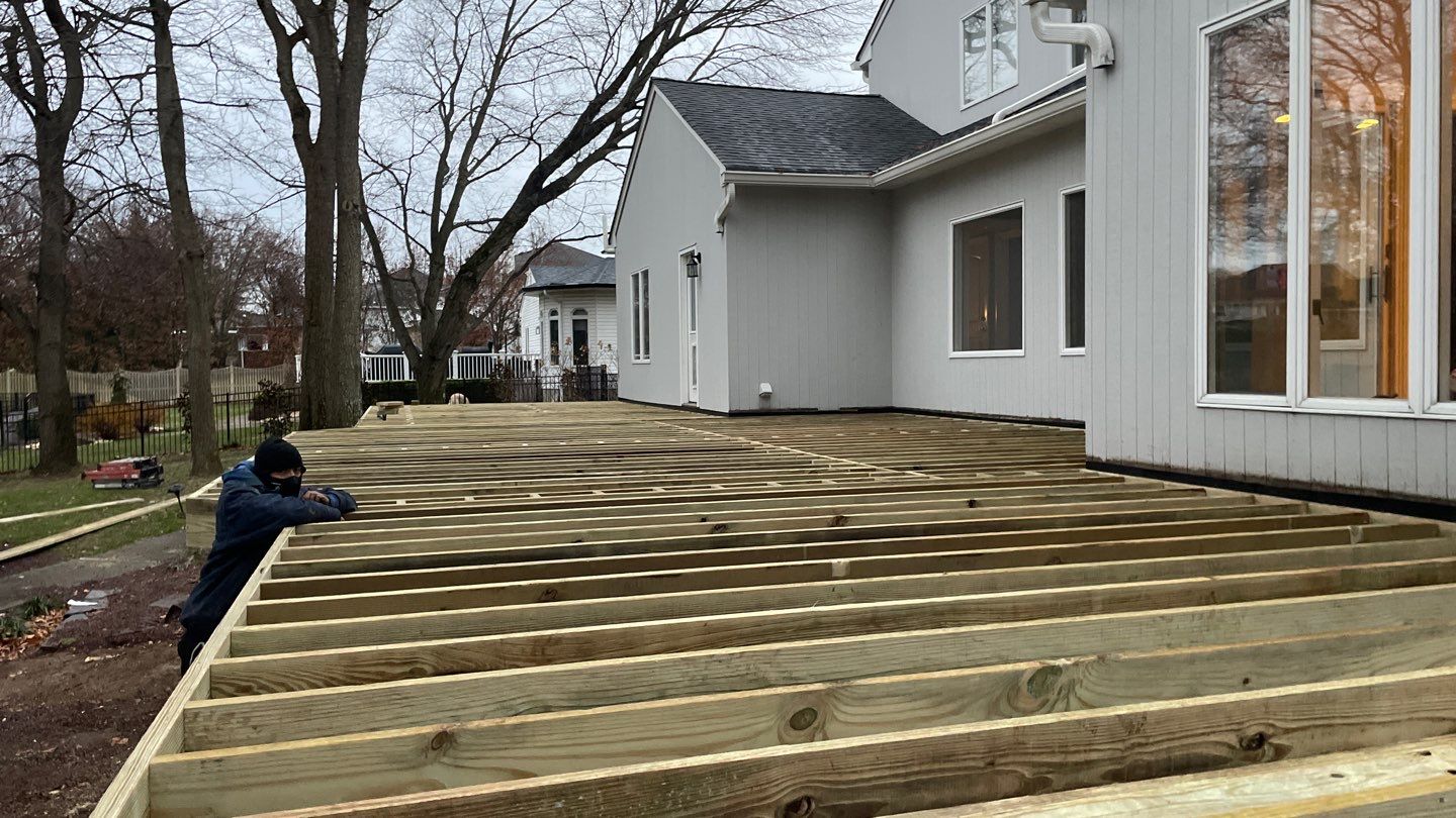 New Deck with Porch In Marlboro by deck guardian