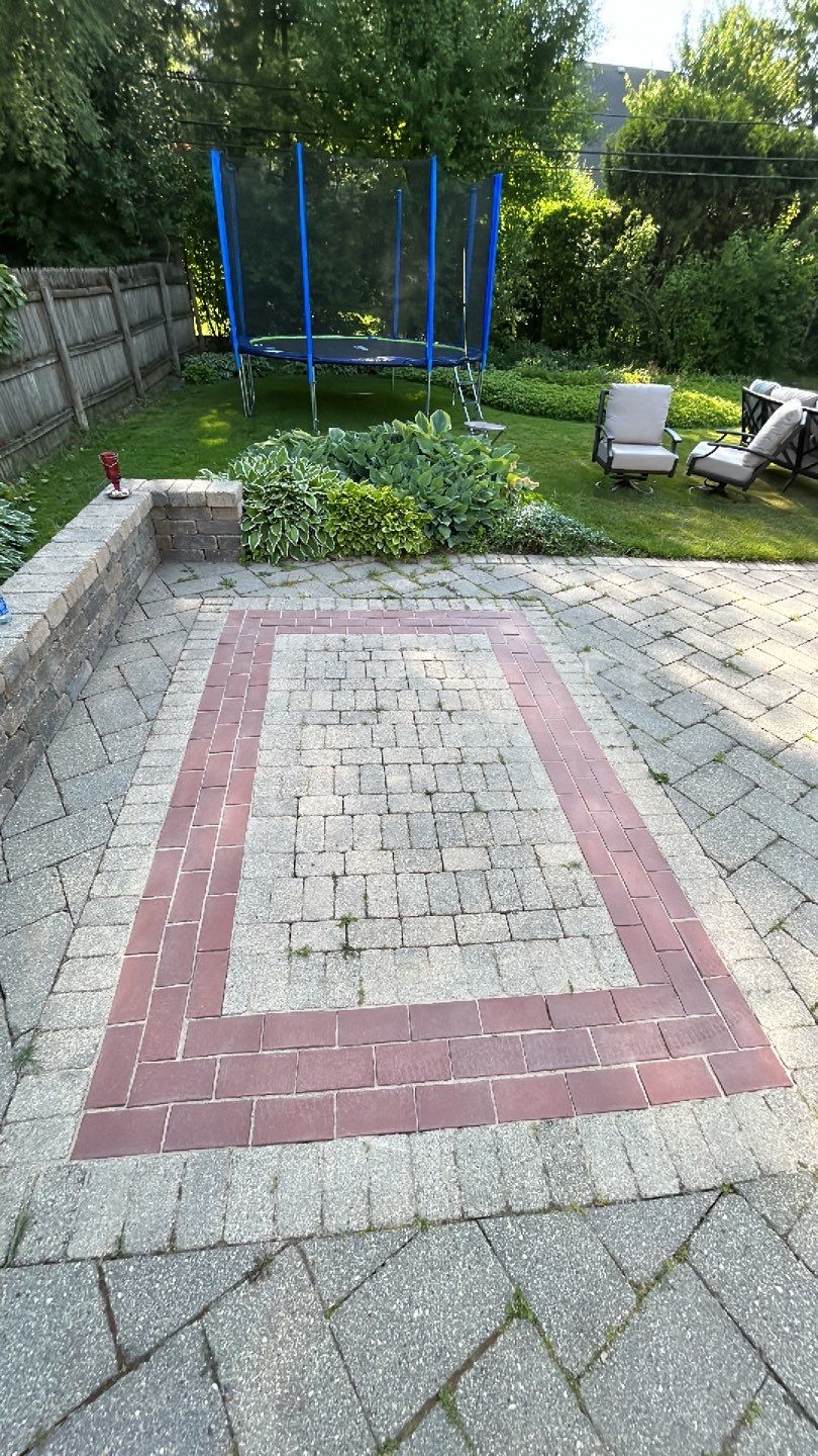 Brick paver clean, sand and seal.  using Surebond SB-1300 by Northern Power Washing LLC.