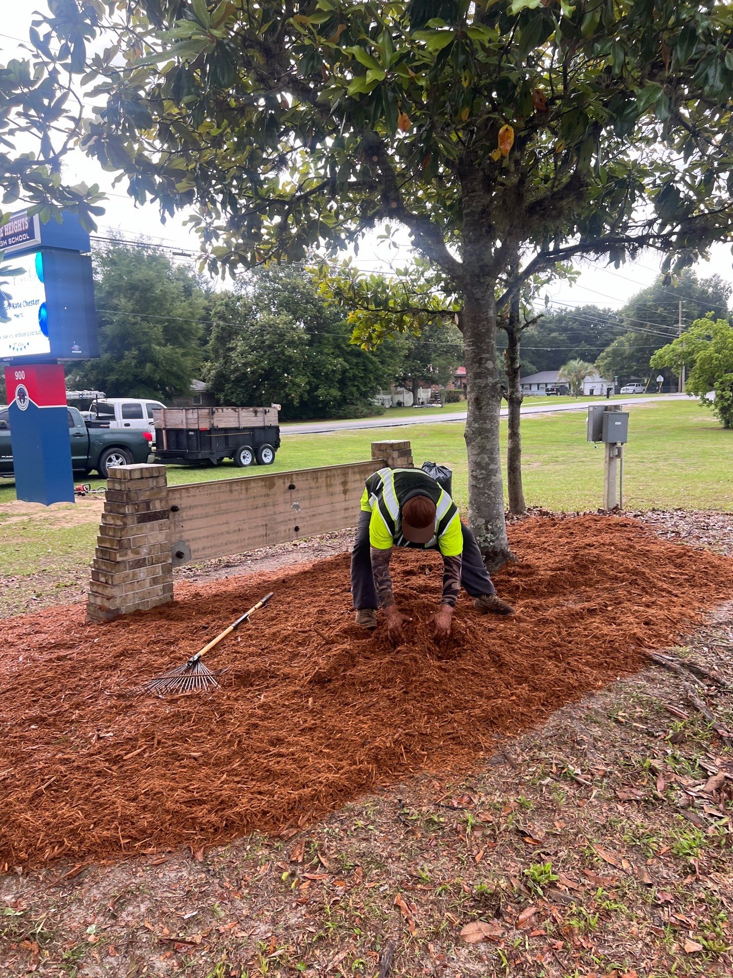 Landscape Install | Keystone Heights HS by ProGreen Services