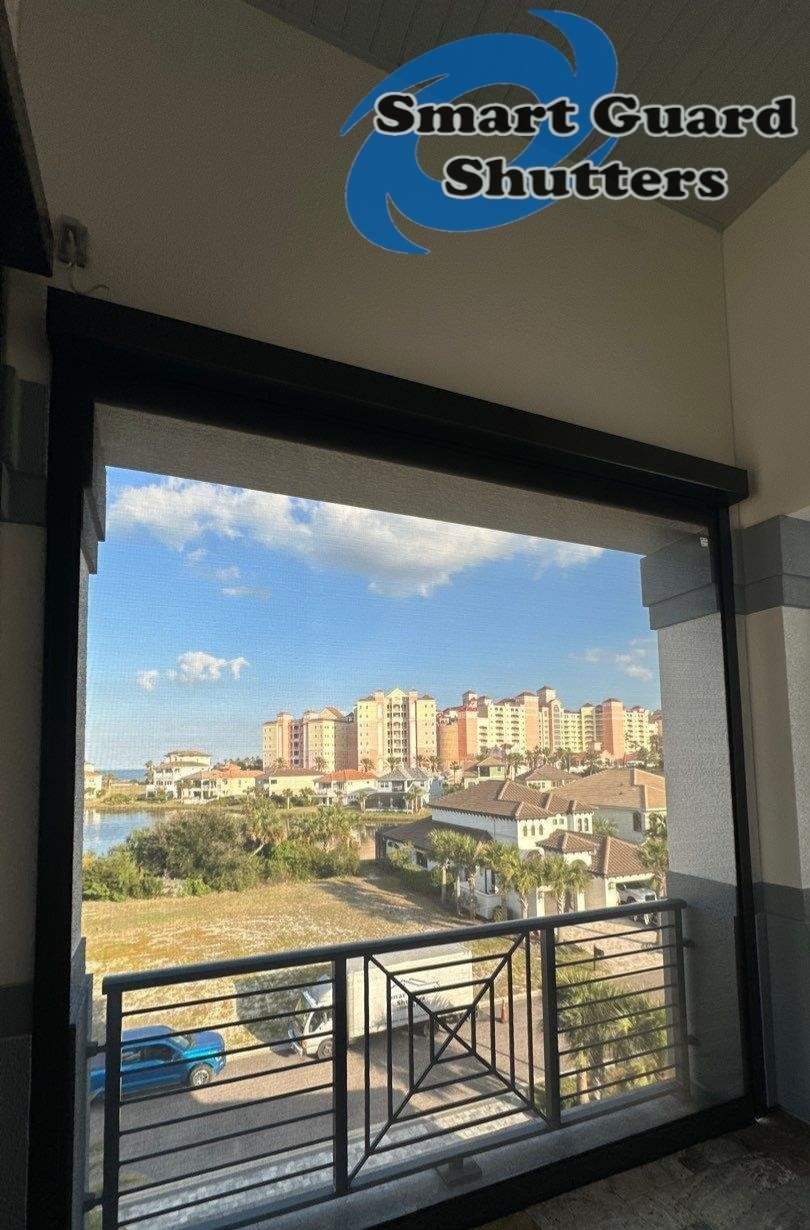 UltraShield Hurricane Screen in Black/Bronze by Smart Guard Shutters