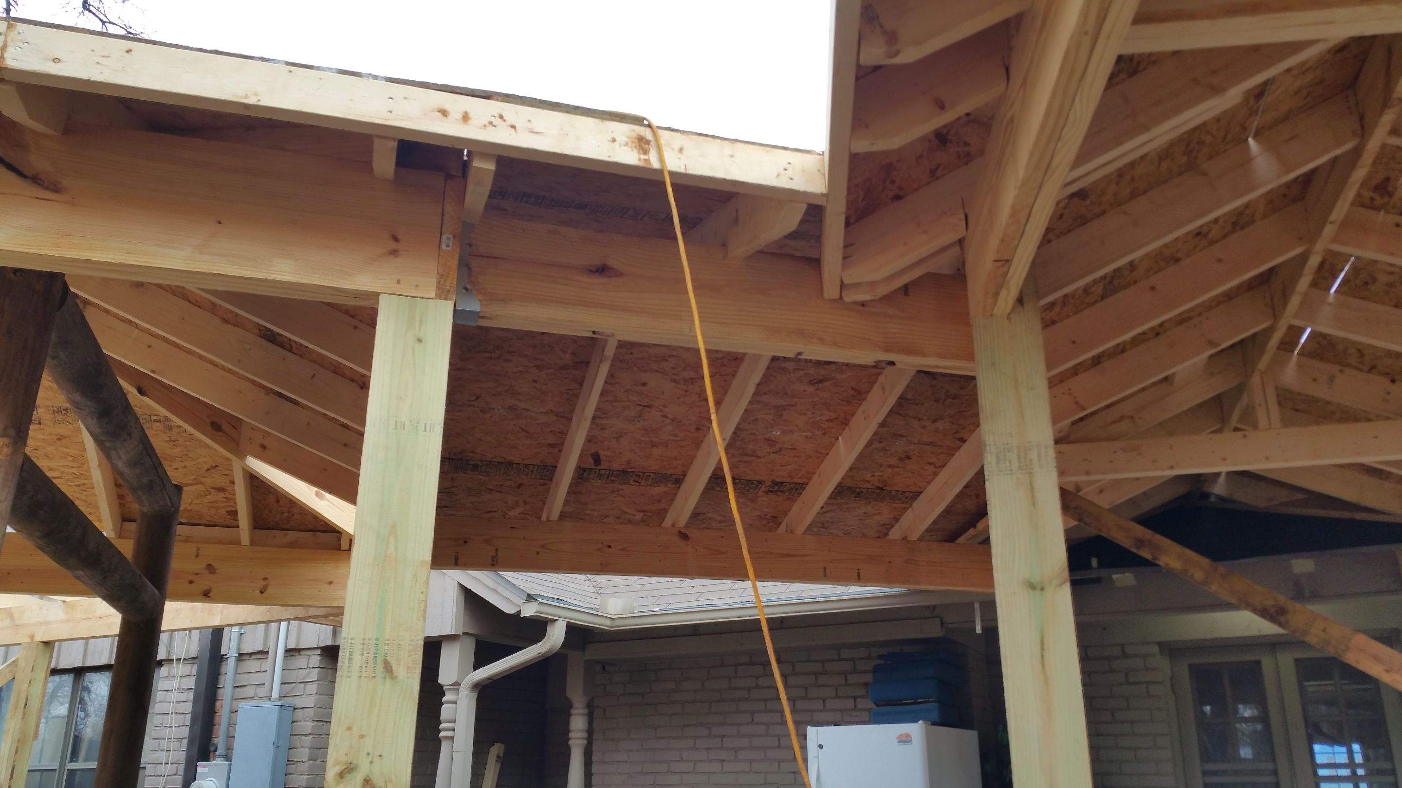 Covered Walkway Patio for a Private School by First United Roofing & Construction