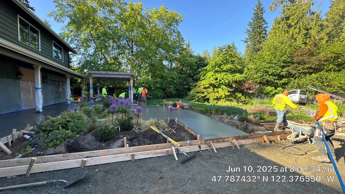 Concrete Driveway Makeover | Edmonds  by Jireh Asphalt & Concrete Inc 