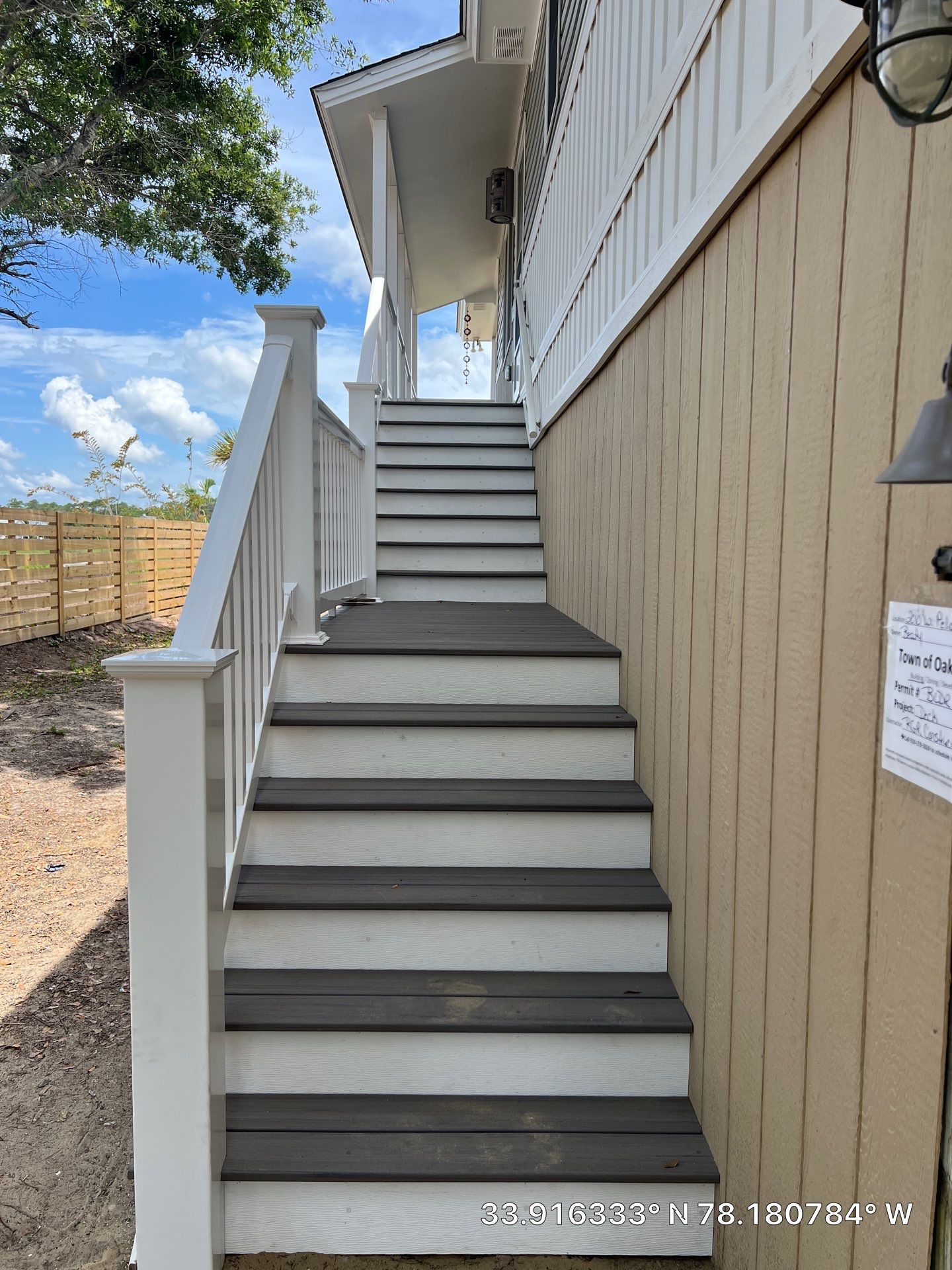 Framing Steps using Trex Enhance Grooved 1" X 12' Rocky Harbor by RGR Construction and Roofing, LLC