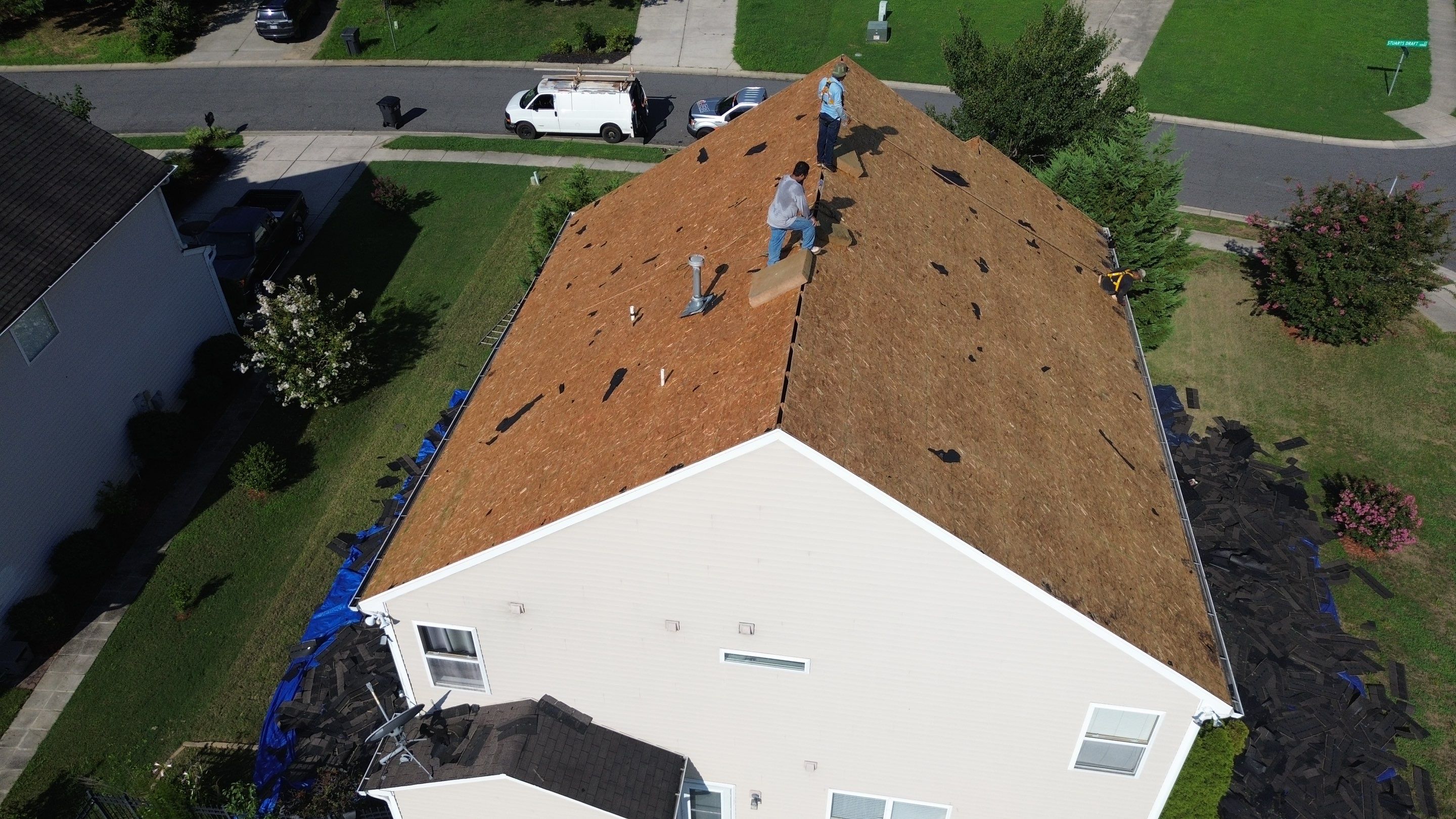Roof and gutters replacement by hail and wind damage by Just Brilliant Restoration JBR