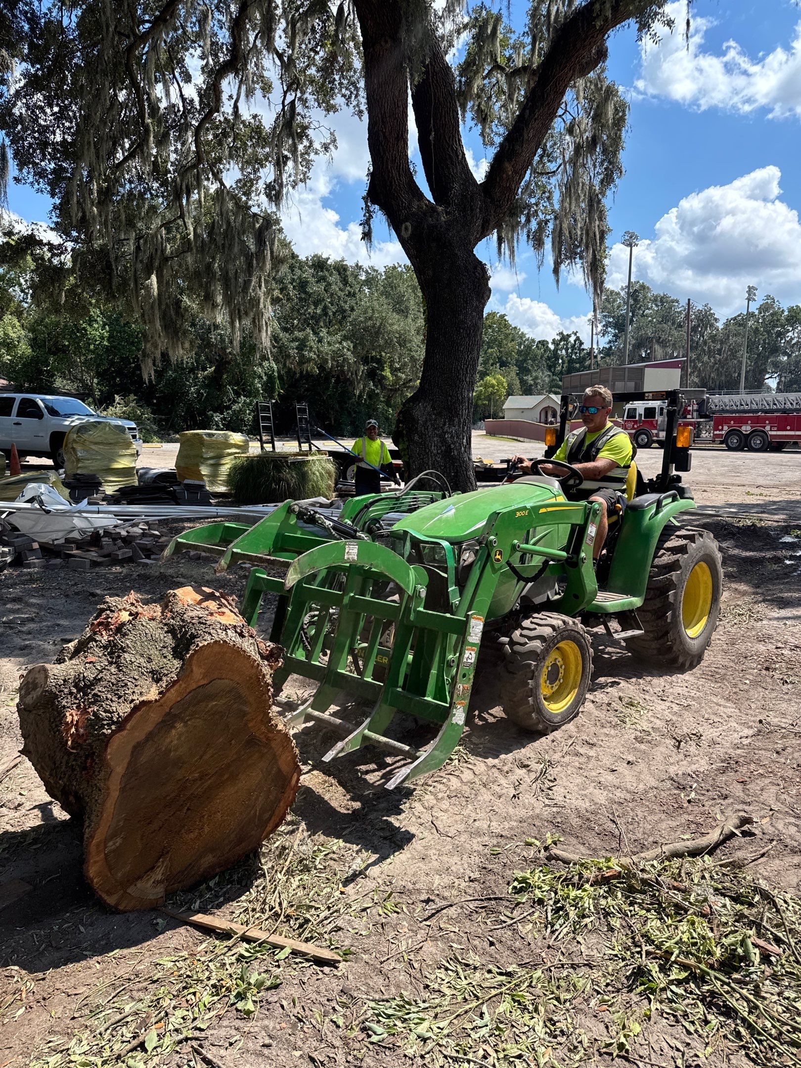 Tree Removal | Episcopal Softball Field by ProGreen Services