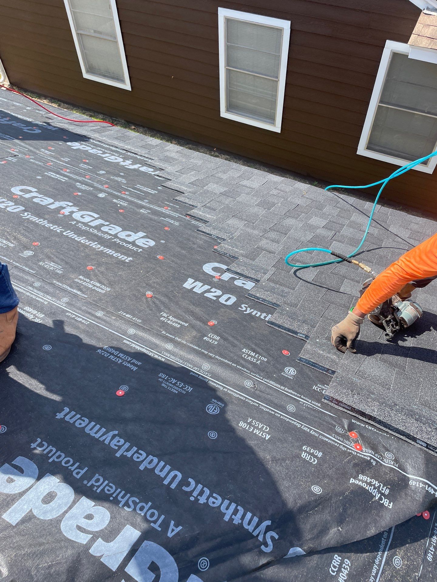 Residential Roofing Installation using Owen's Corning Duration (Lifetime) Shingles by Roof Repair Company